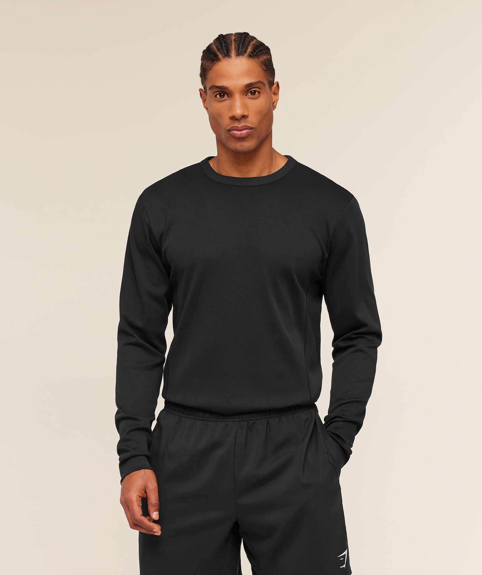 Gymshark Off Duty Long Sleeve T-Shirt 'Black'