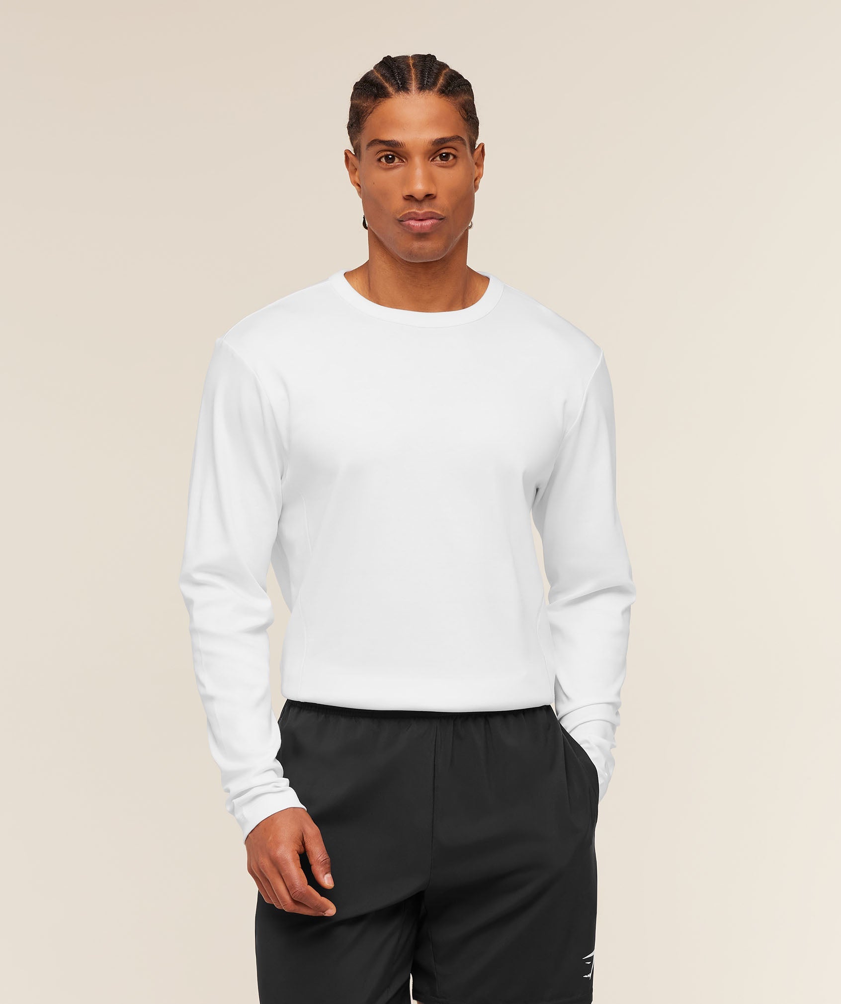 Gymshark Off Duty Long Sleeve T-Shirt 'White'