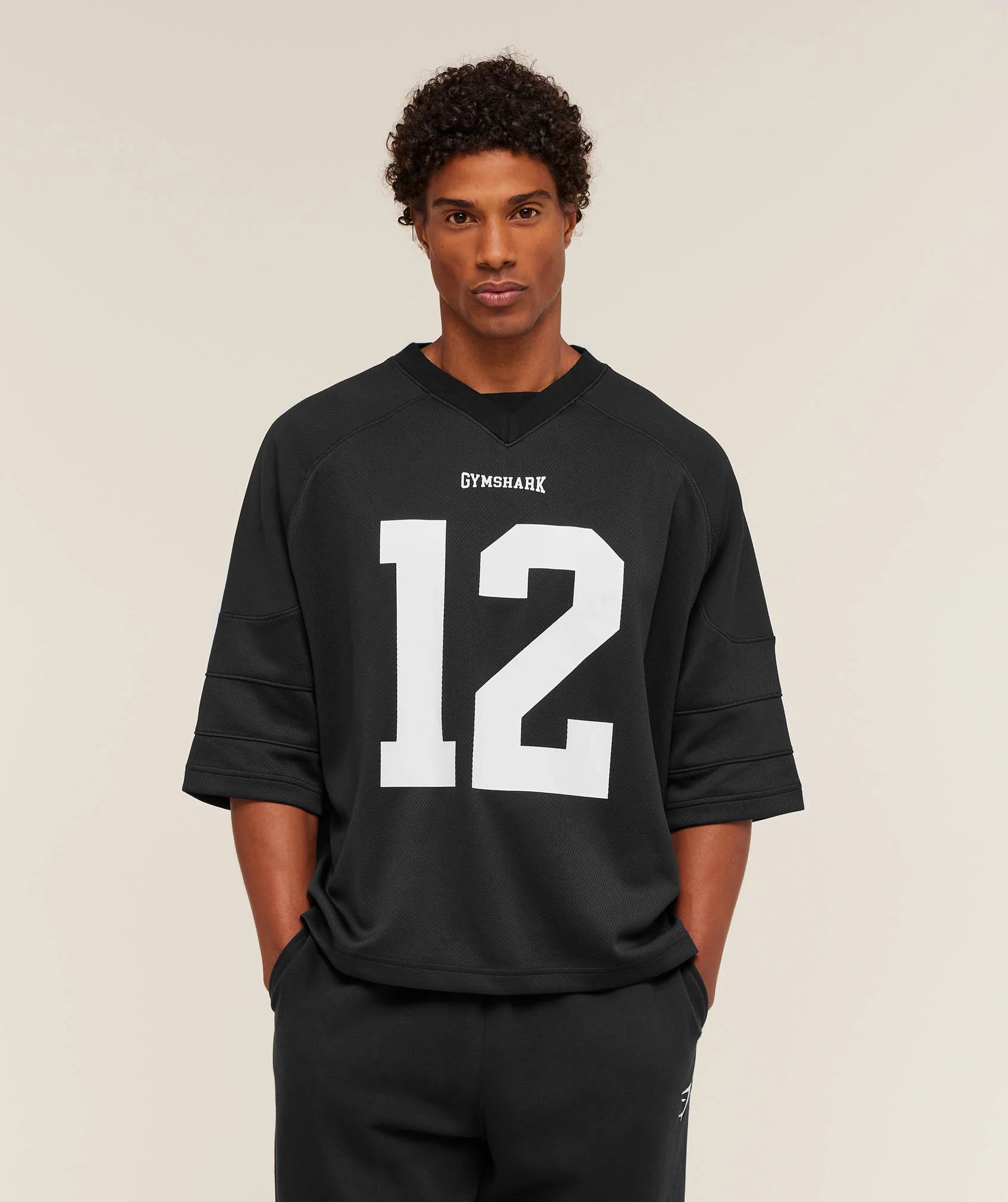 Gymshark American Football Jersey 'Black'