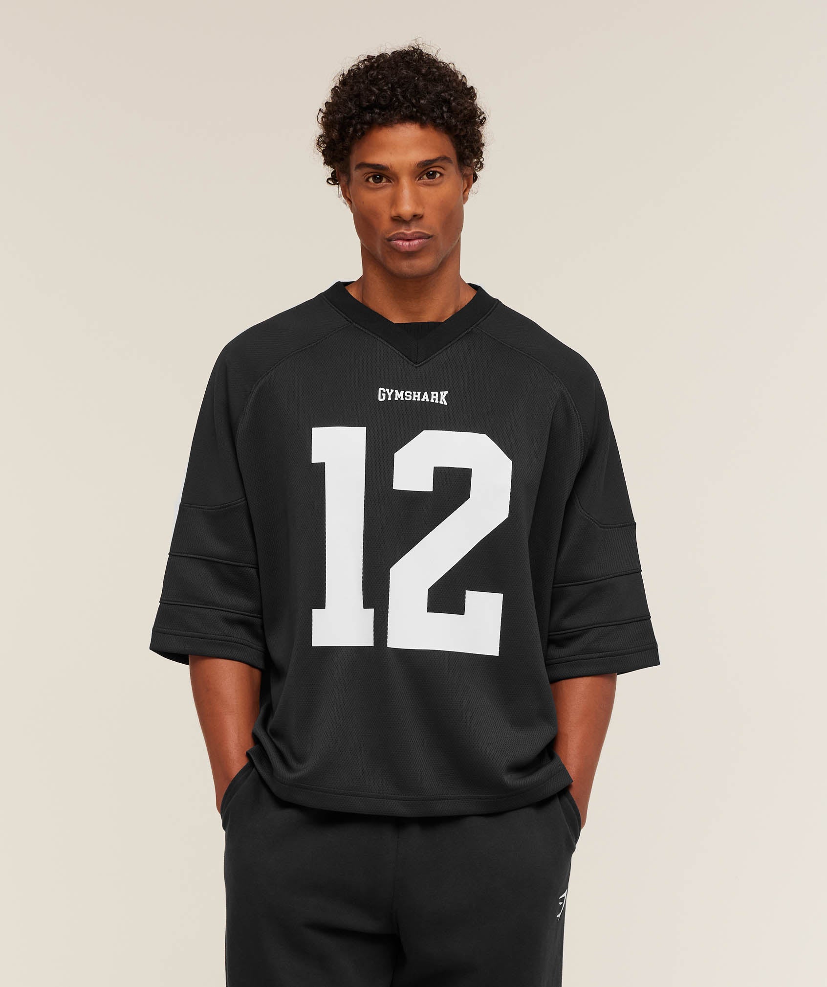 Gymshark American Football Jersey 'Black'