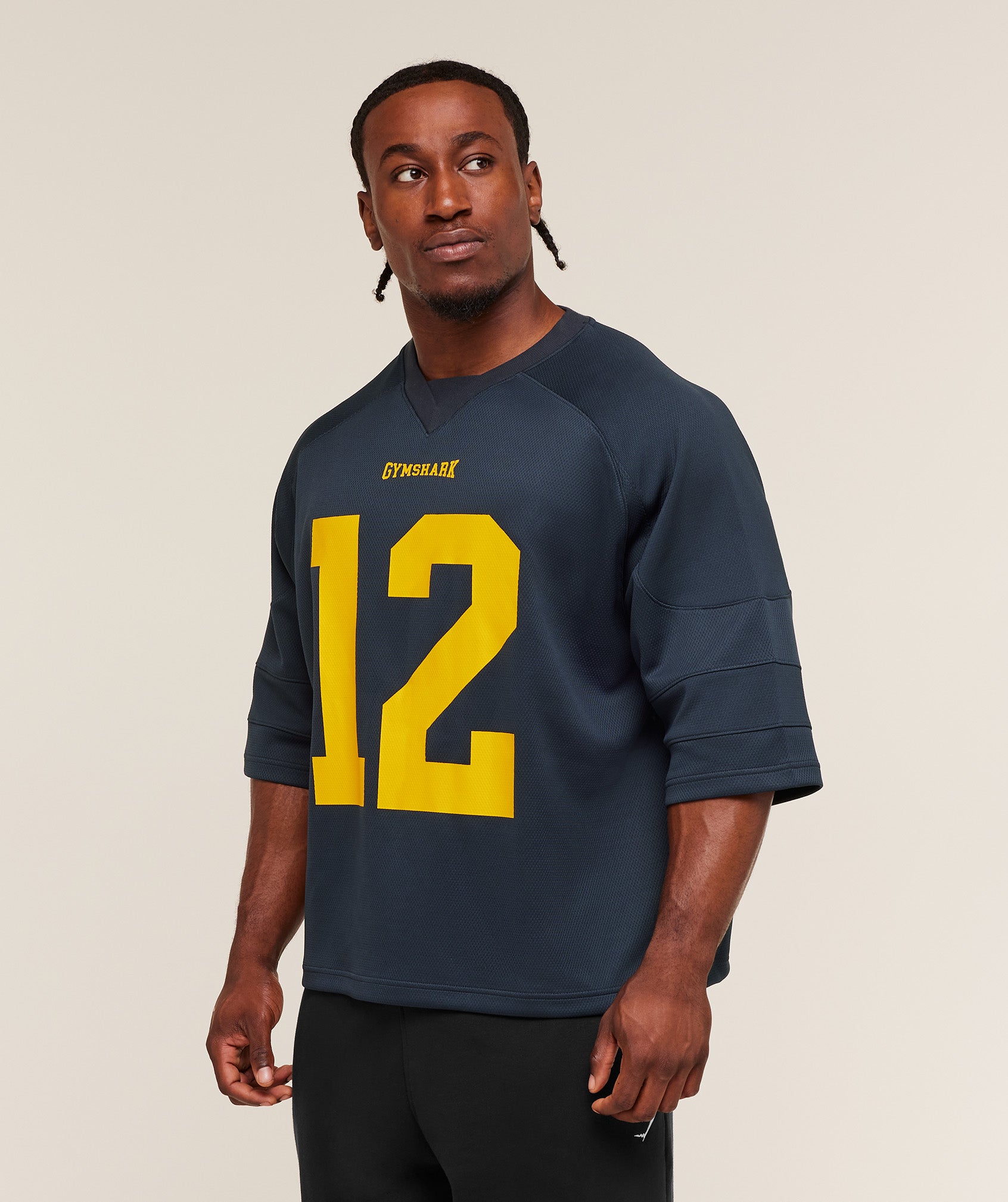 Gymshark American Football Jersey 'Heavy Blue'