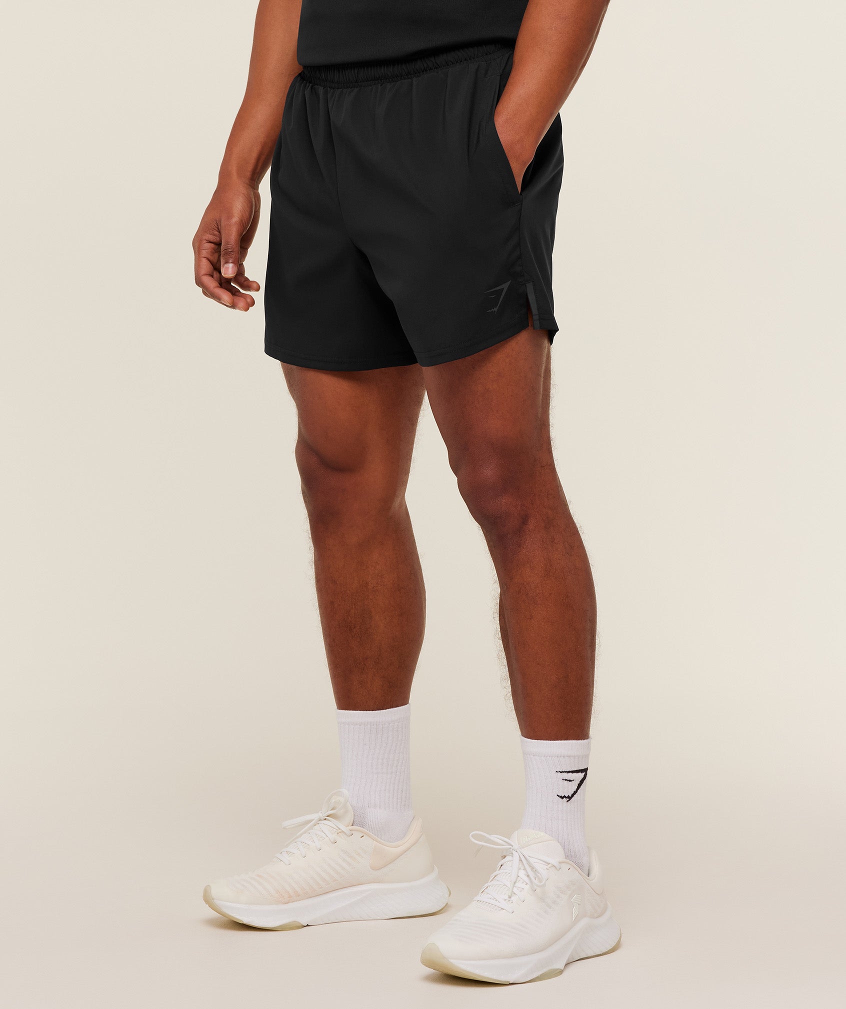 Gymshark Arrival Contrast Shorts 'Black Grey'