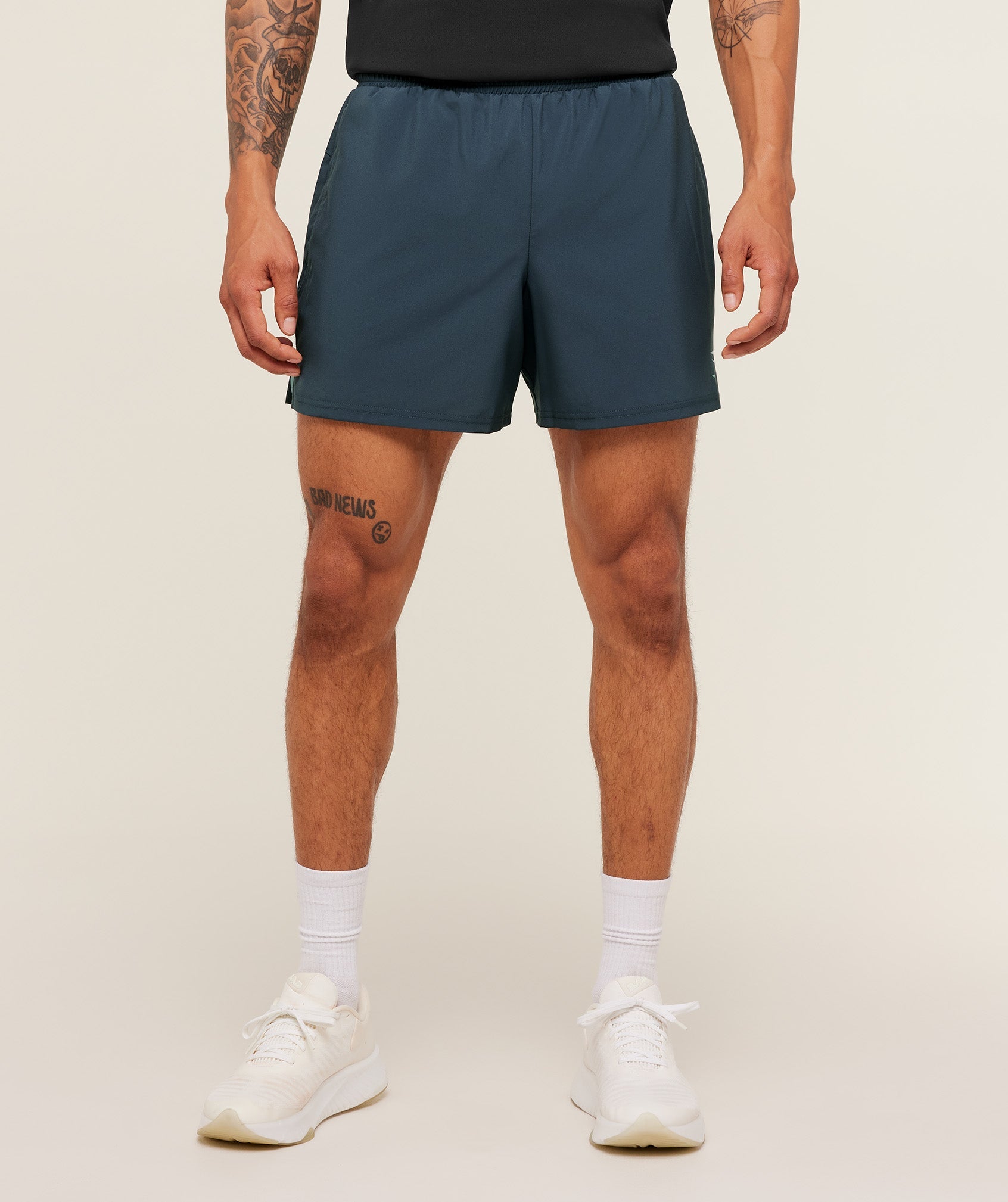Gymshark Arrival Contrast Shorts 'Stealth Blue Flow Blue'