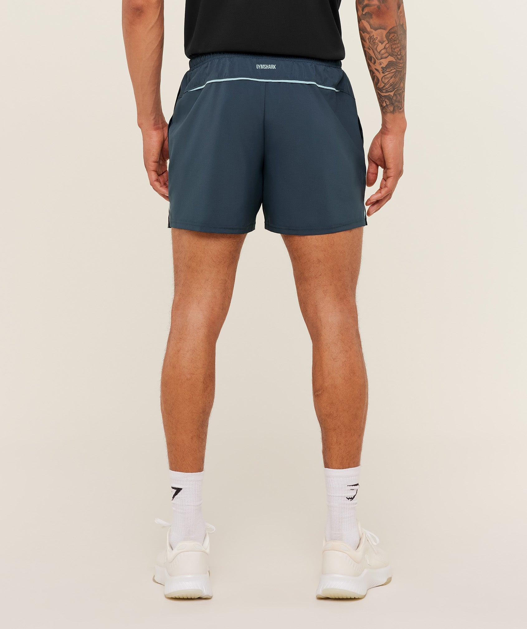Gymshark Arrival Contrast Shorts 'Stealth Blue Flow Blue'