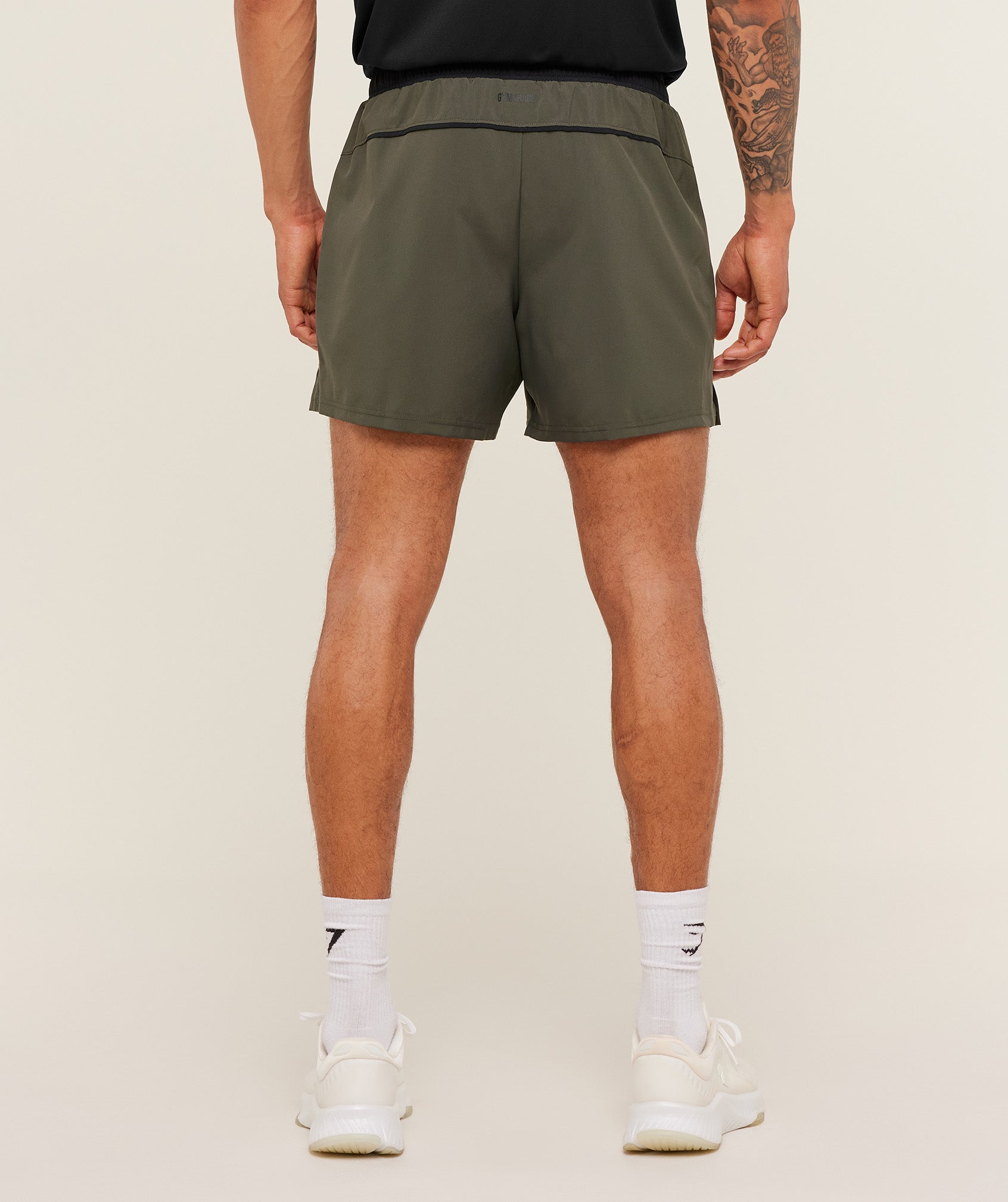 Gymshark Arrival Contrast Shorts 'Strength Green Black'