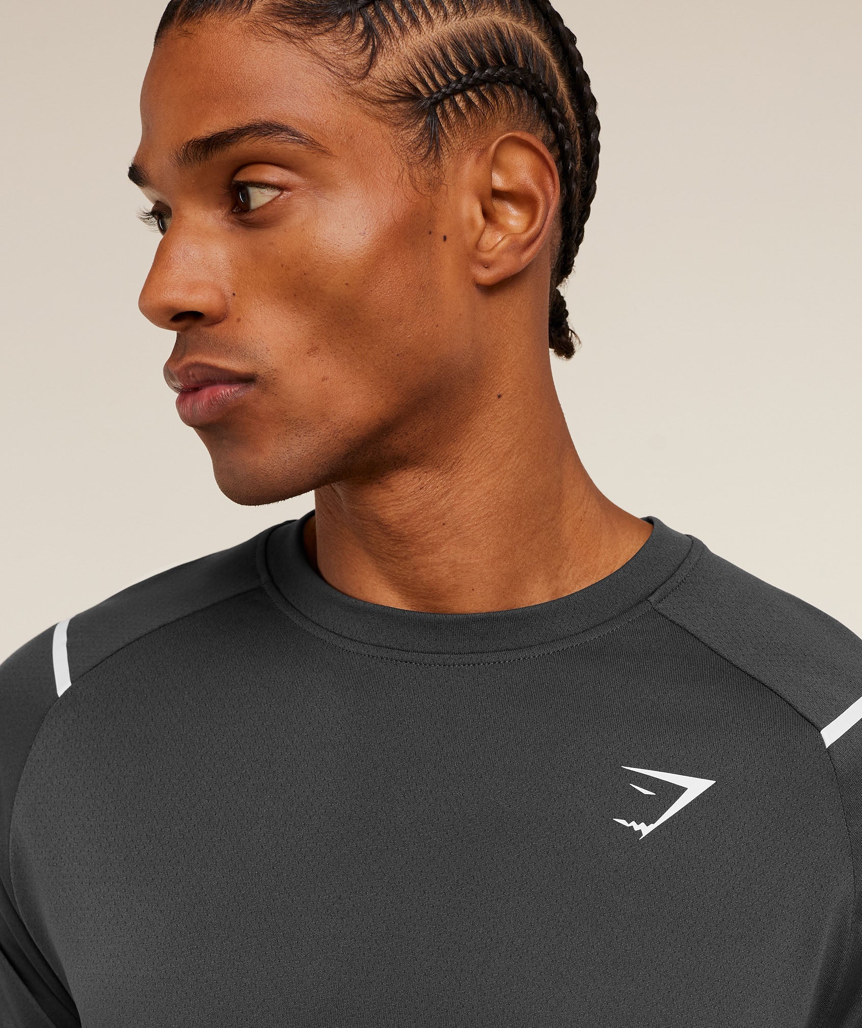Gymshark Arrival Contrast T-Shirt 'Grey Black'