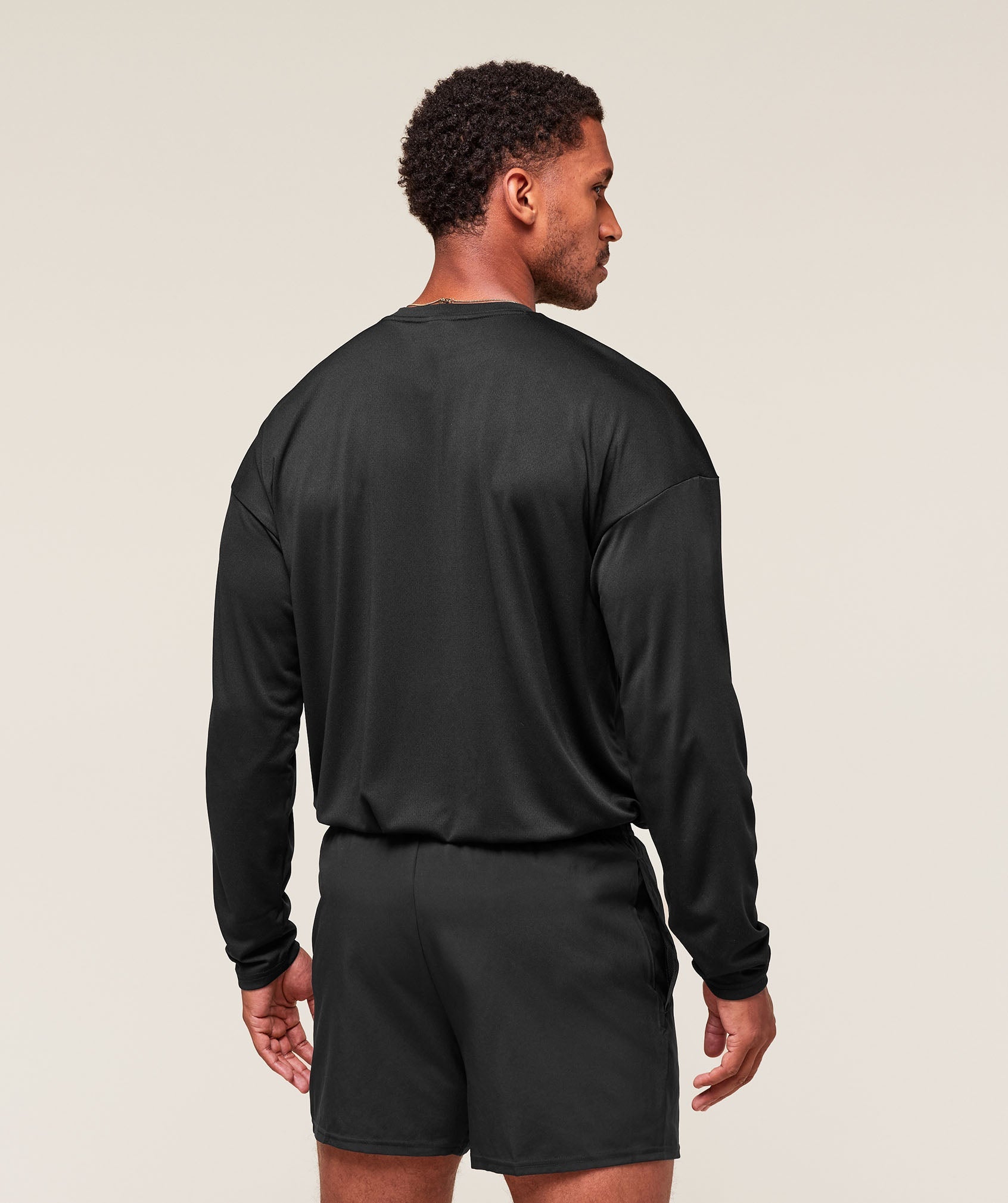 Gymshark Arrival Oversized Long Sleeve T-Shirt 'Black'