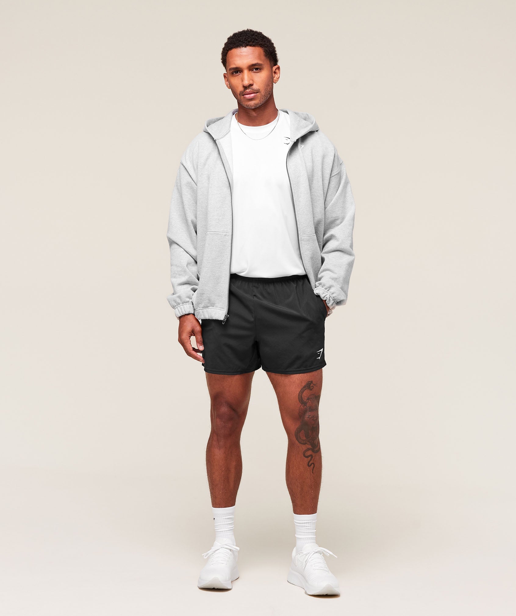 Gymshark Arrival Oversized Long Sleeve T-Shirt 'White'