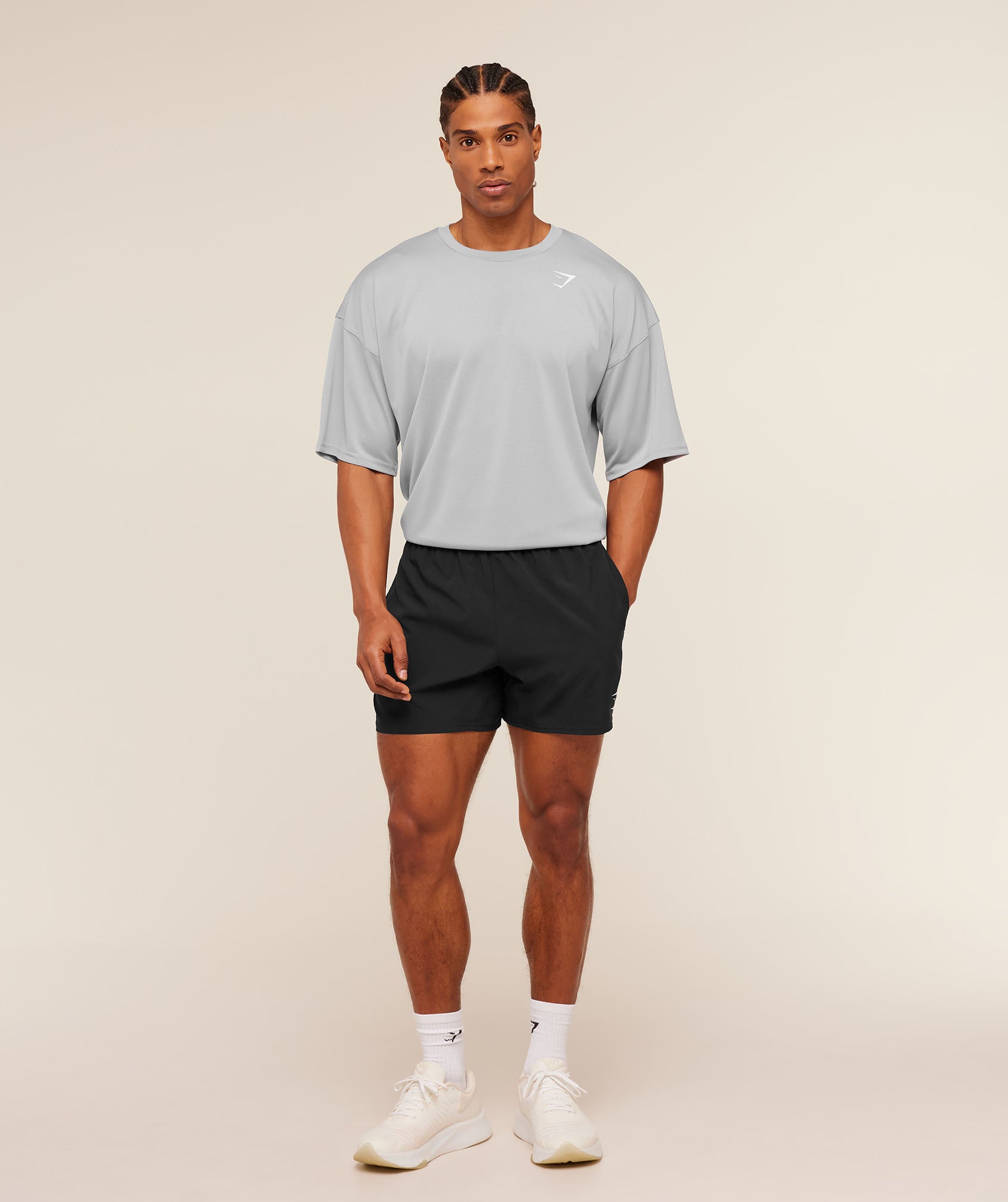 Gymshark Arrival Oversized T-Shirt 'Stratus Grey'