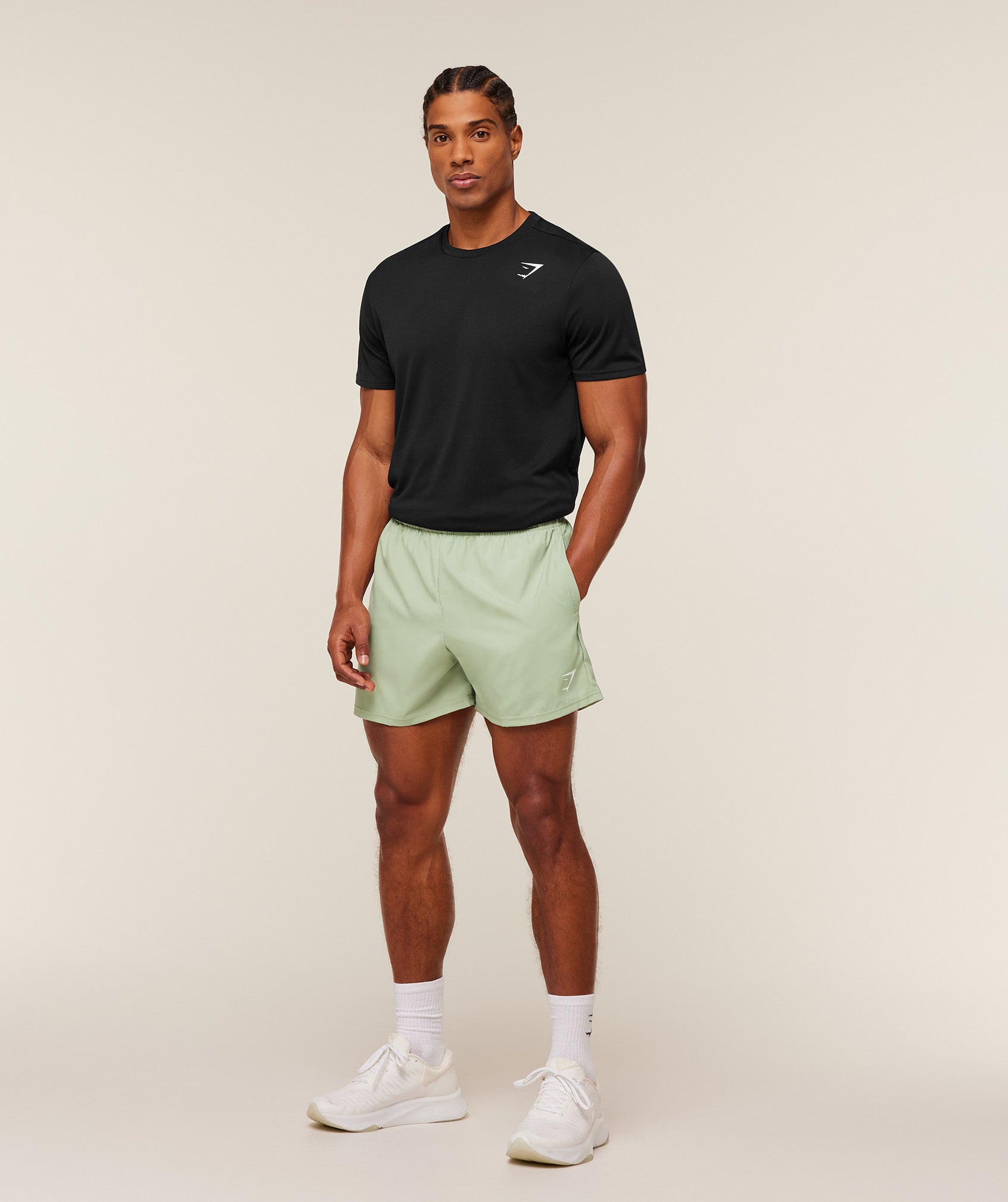 Gymshark Arrival 5" Shorts 'GS Haze Green'