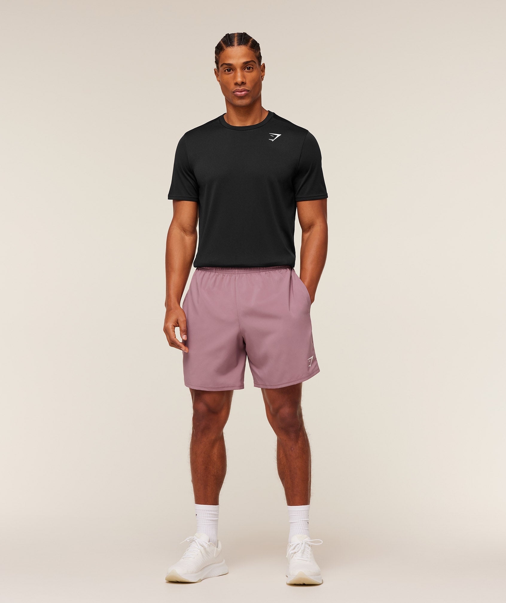 Gymshark Arrival 7" Shorts 'Calm Pink'