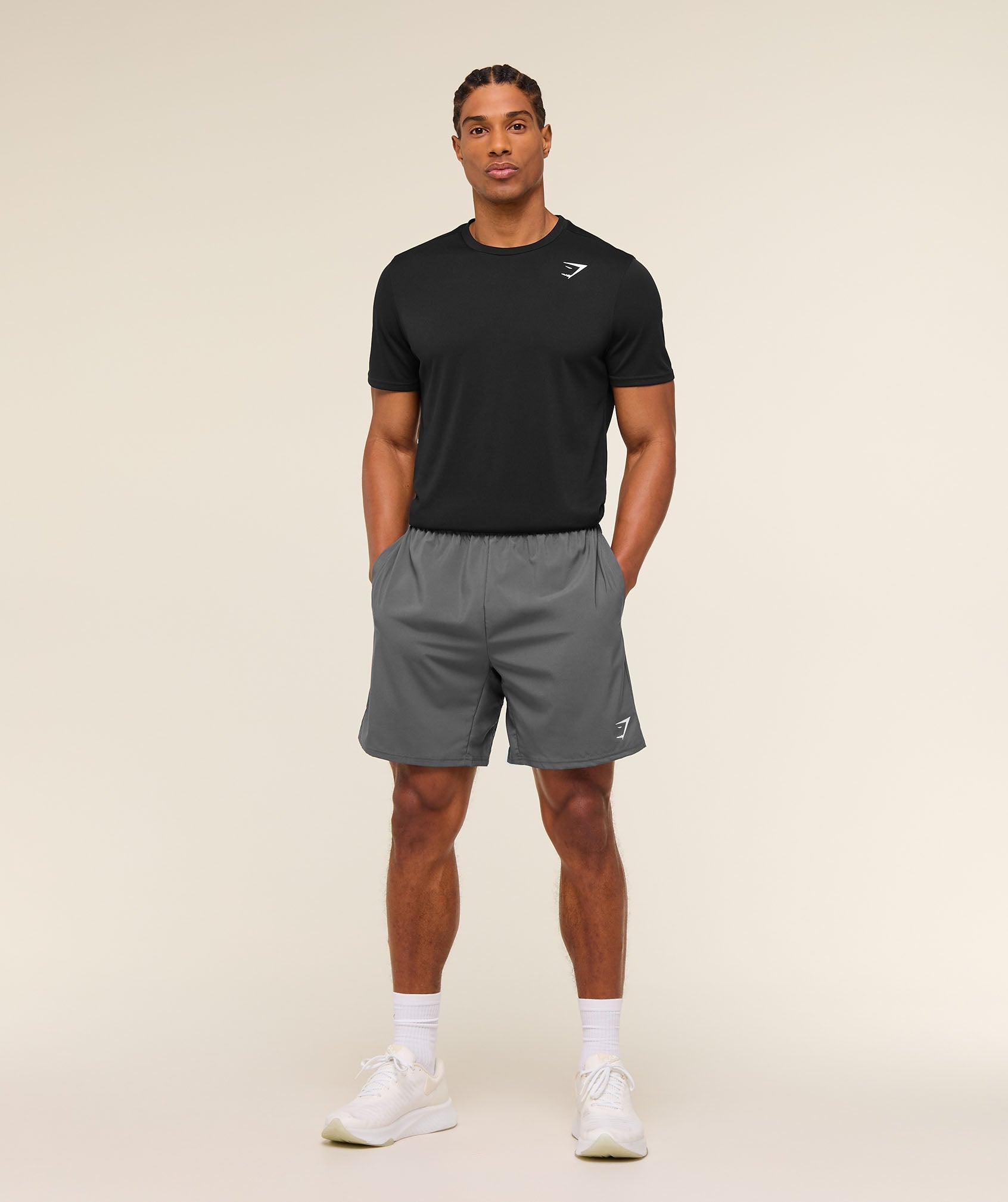 Gymshark Arrival 7" Shorts 'Silhouette Grey'