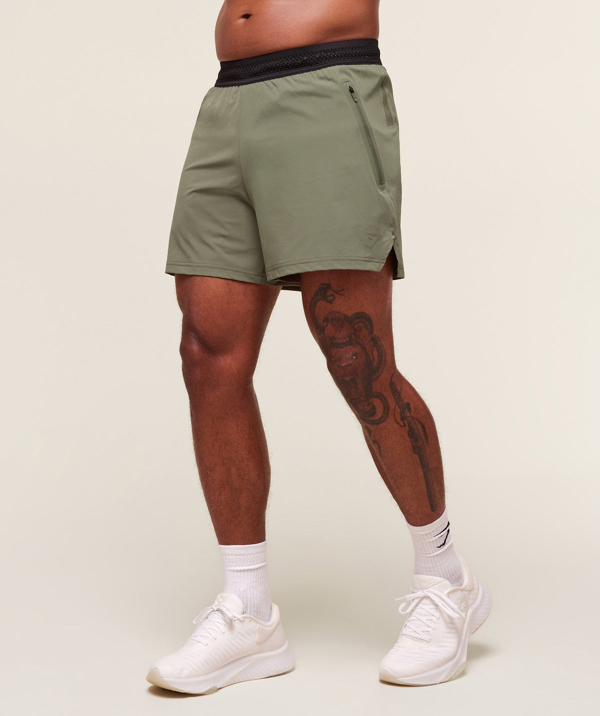 Gymshark Fit Elite 5" Shorts 'Base Green'