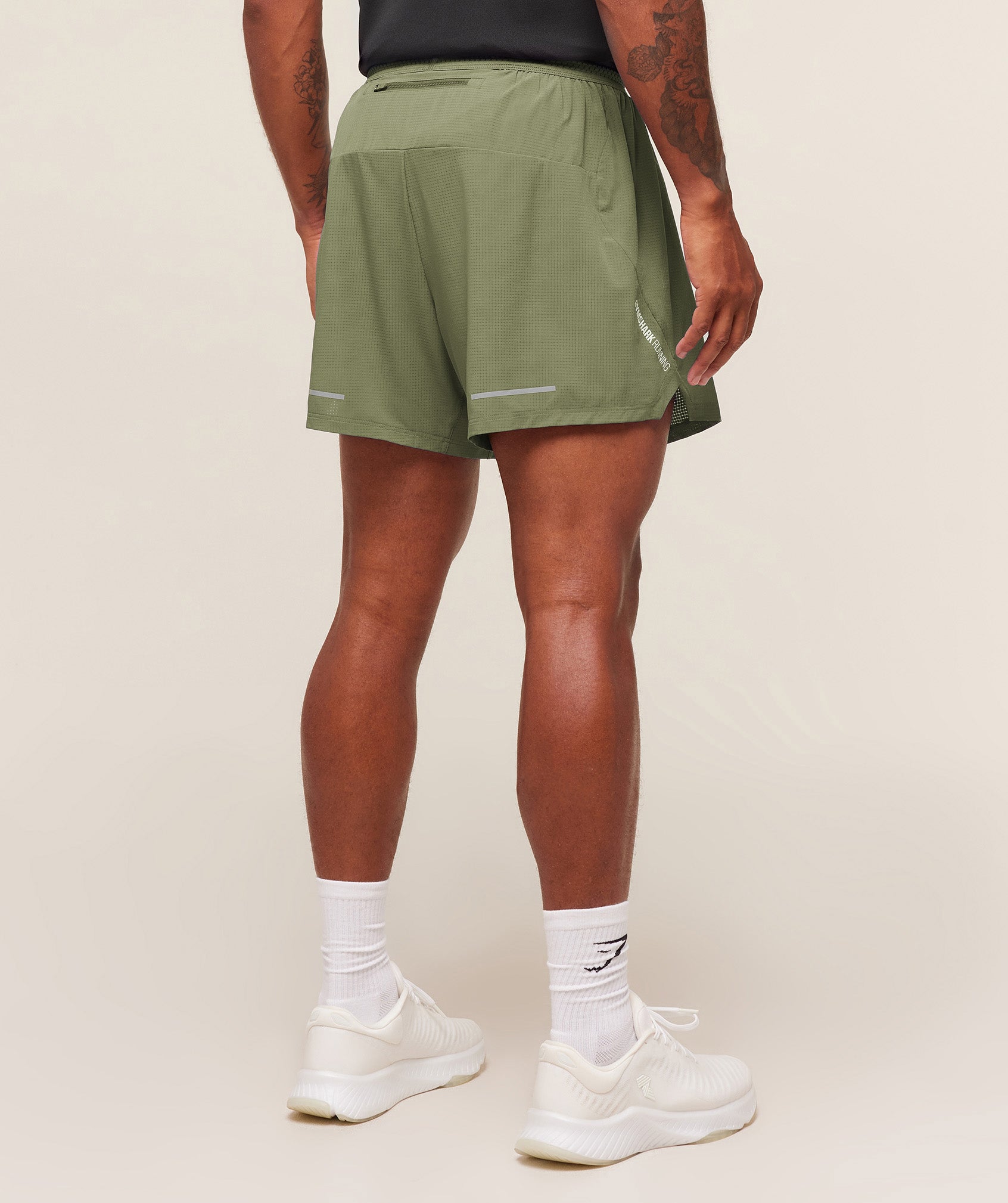 Gymshark Running 5" Shorts 'GS Grounded Green'