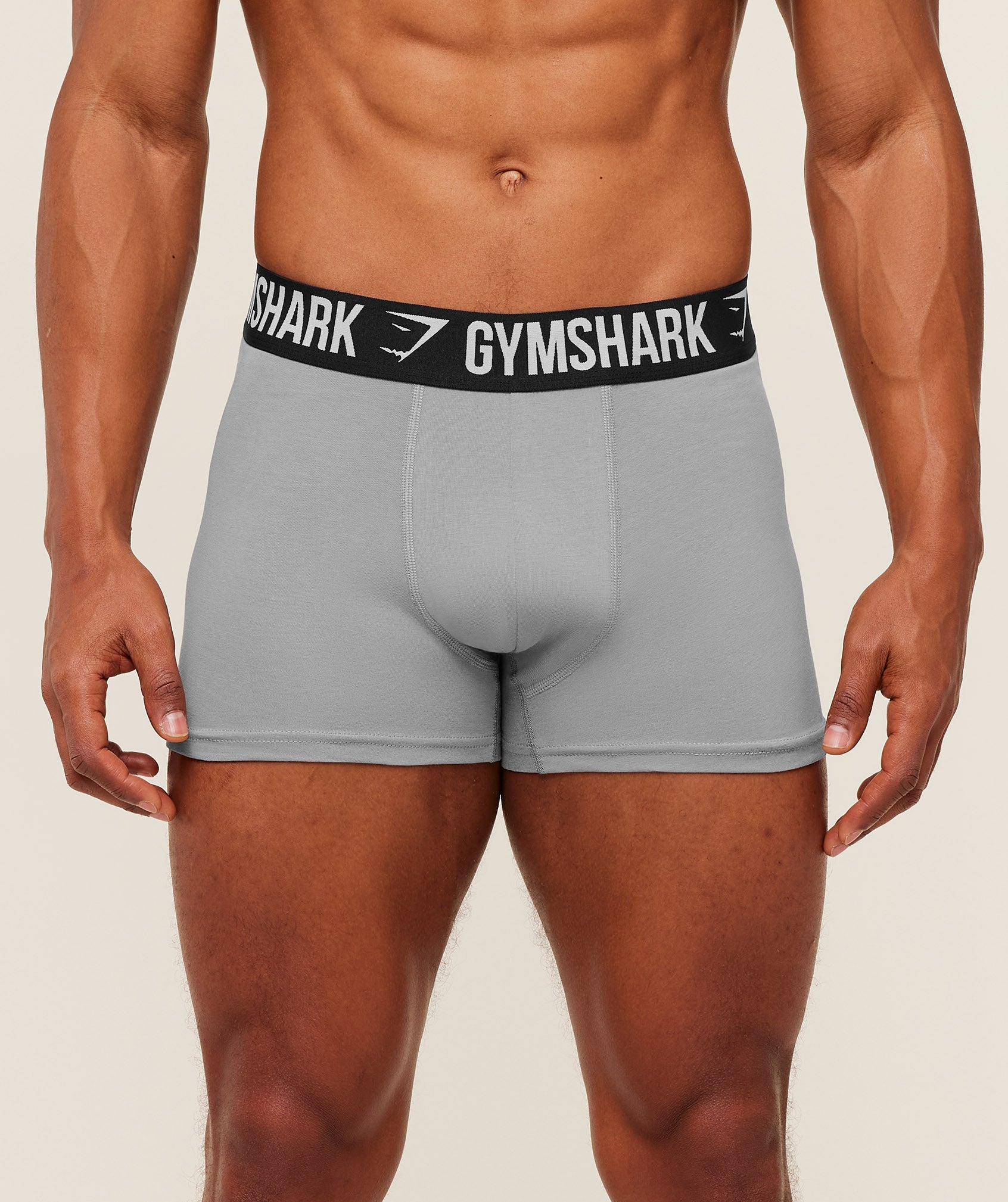 Gymshark Boxer Brief 3PK 'GS Smokey Grey GS Smokey Grey GS Smokey Grey'