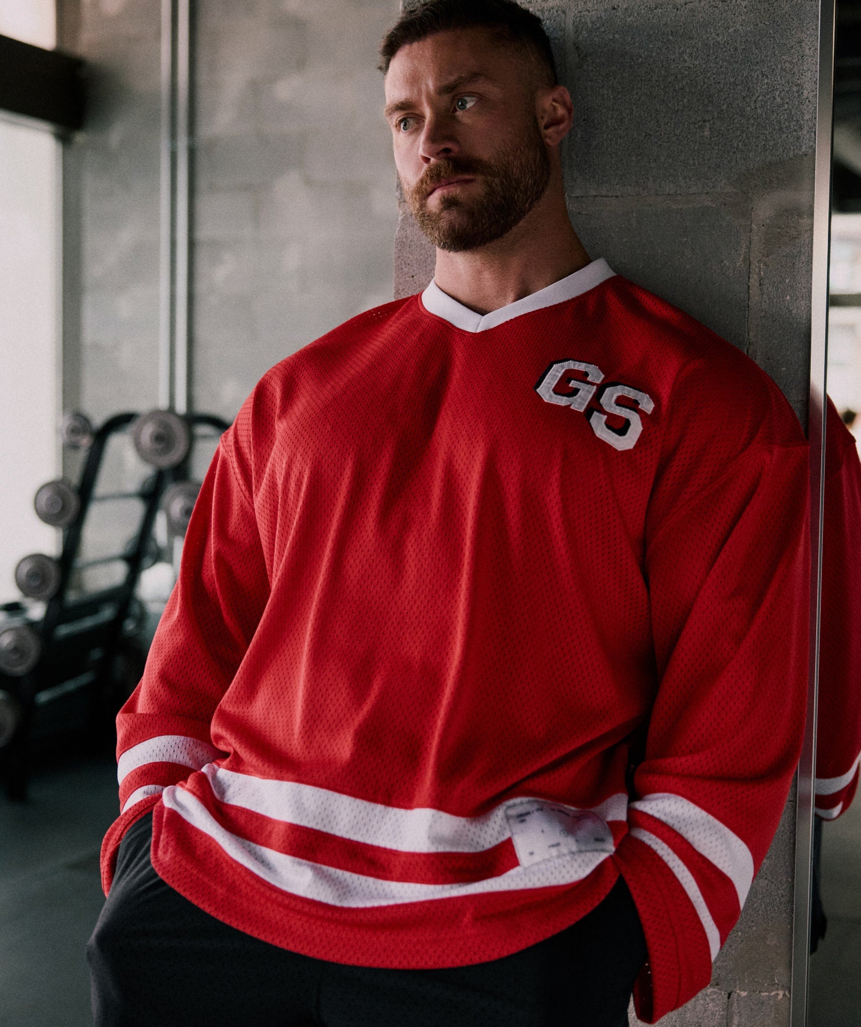 Gymshark x CBUM Hockey Jersey 'Crimson Red'