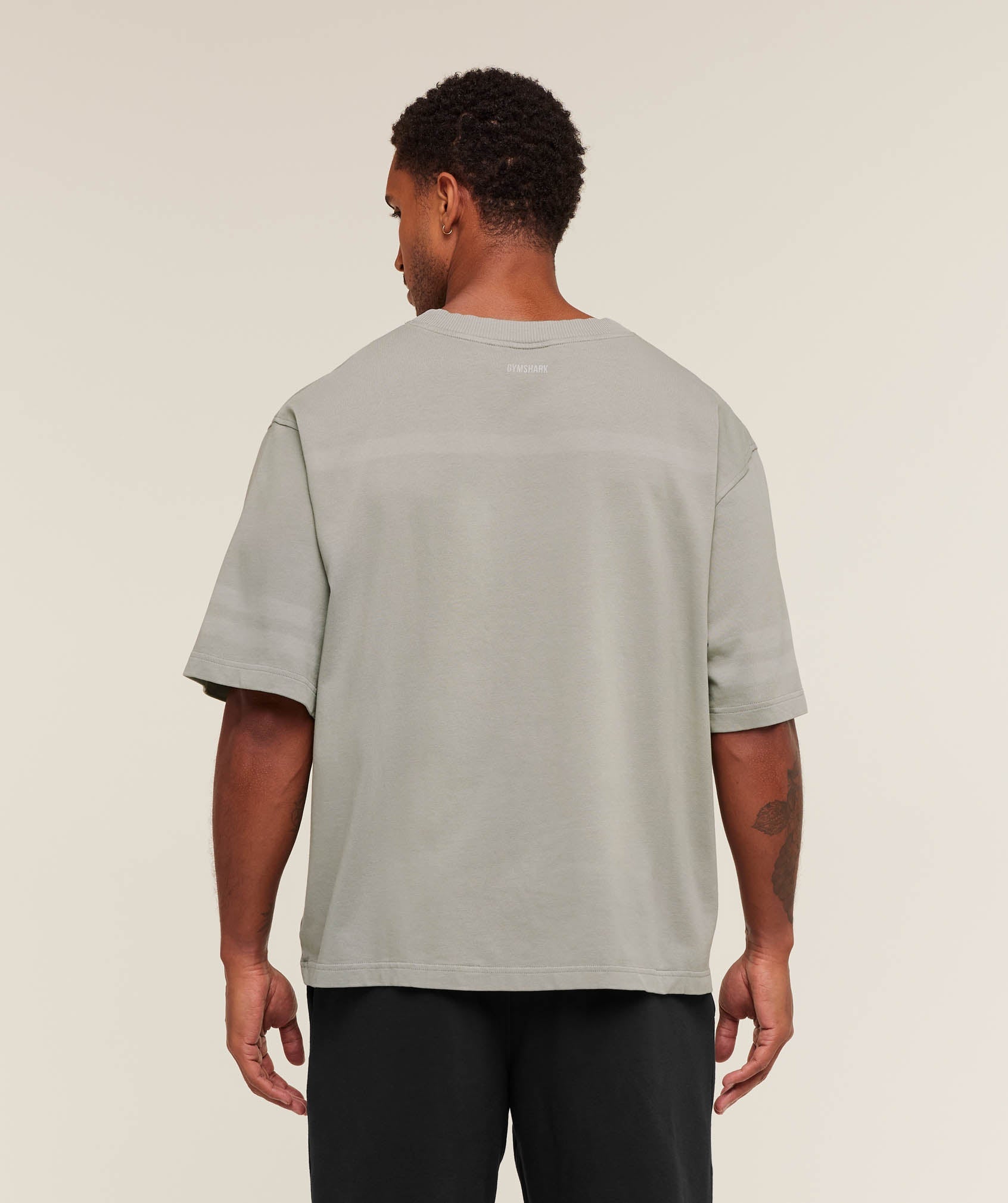 Gymshark Collegiate Washed Jersey T-Shirt 'Smokey Grey'
