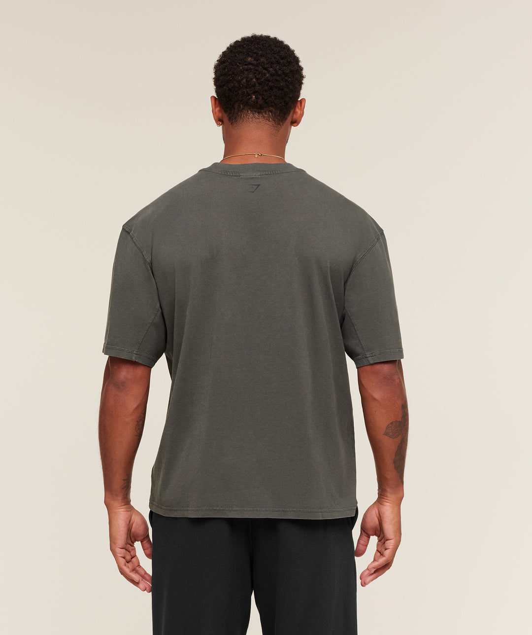 Gymshark Collegiate Washed T-Shirt 'Asphalt Grey'