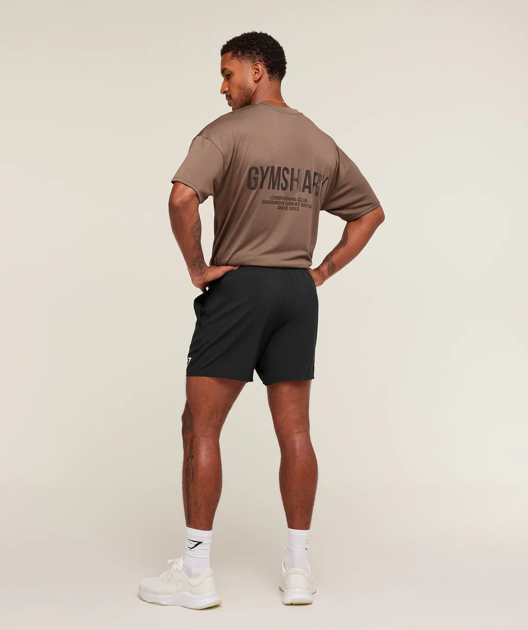 Gymshark Conditioning Club Oversized T-Shirt 'Soft Brown/Archive Brown'