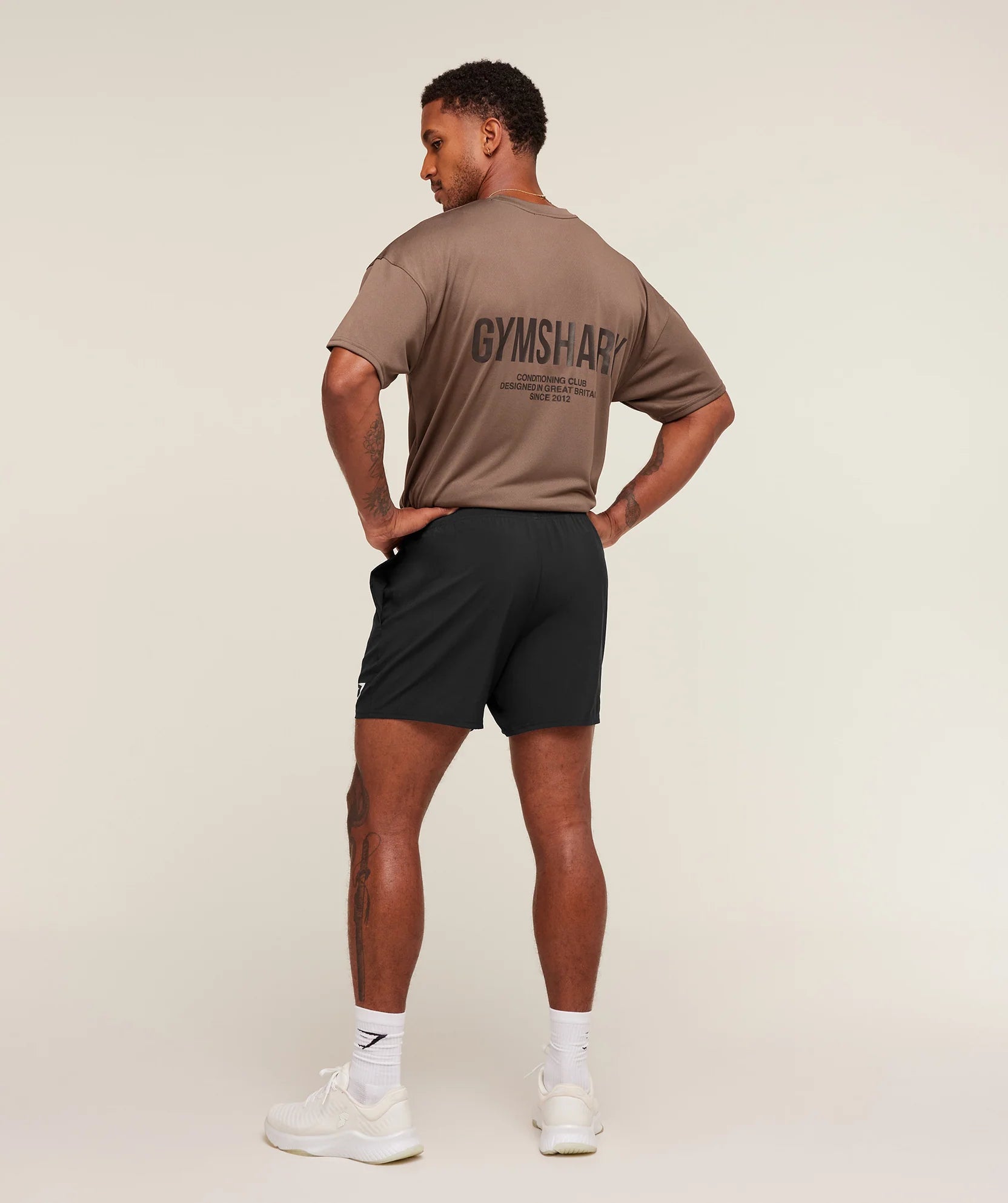 Gymshark Conditioning Club Oversized T-Shirt 'Soft Brown/Archive Brown'