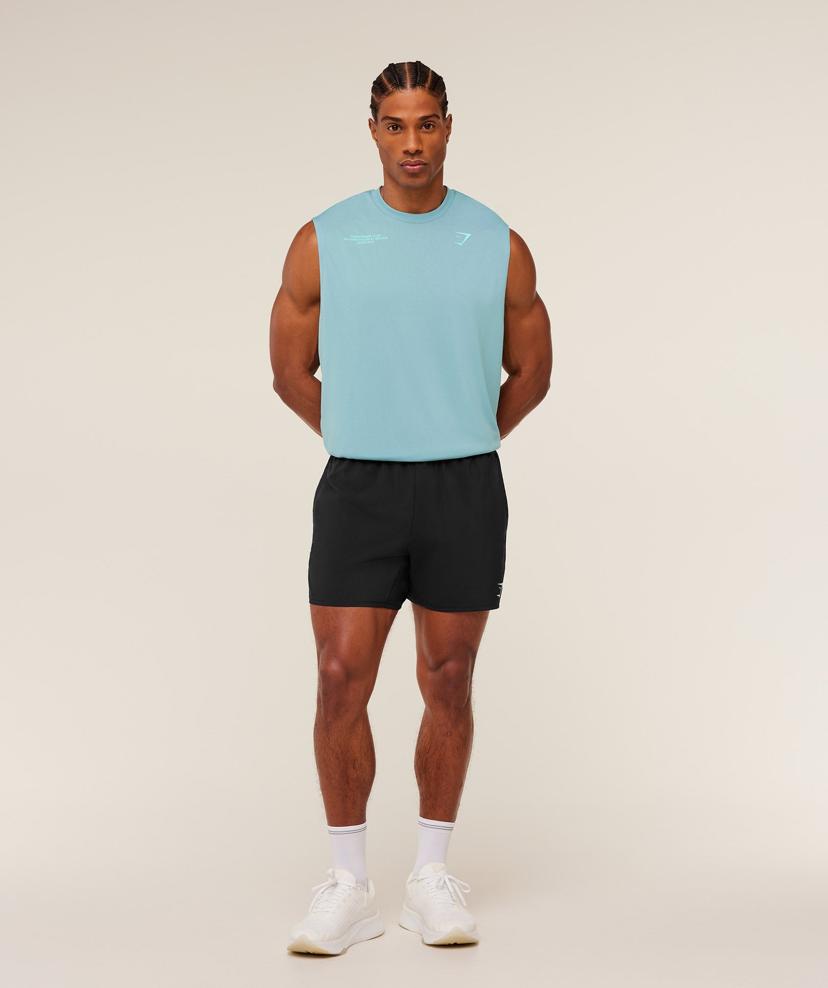 Gymshark Conditioning Club Tank 'GS Flow Blue GS Pop Turquoise'