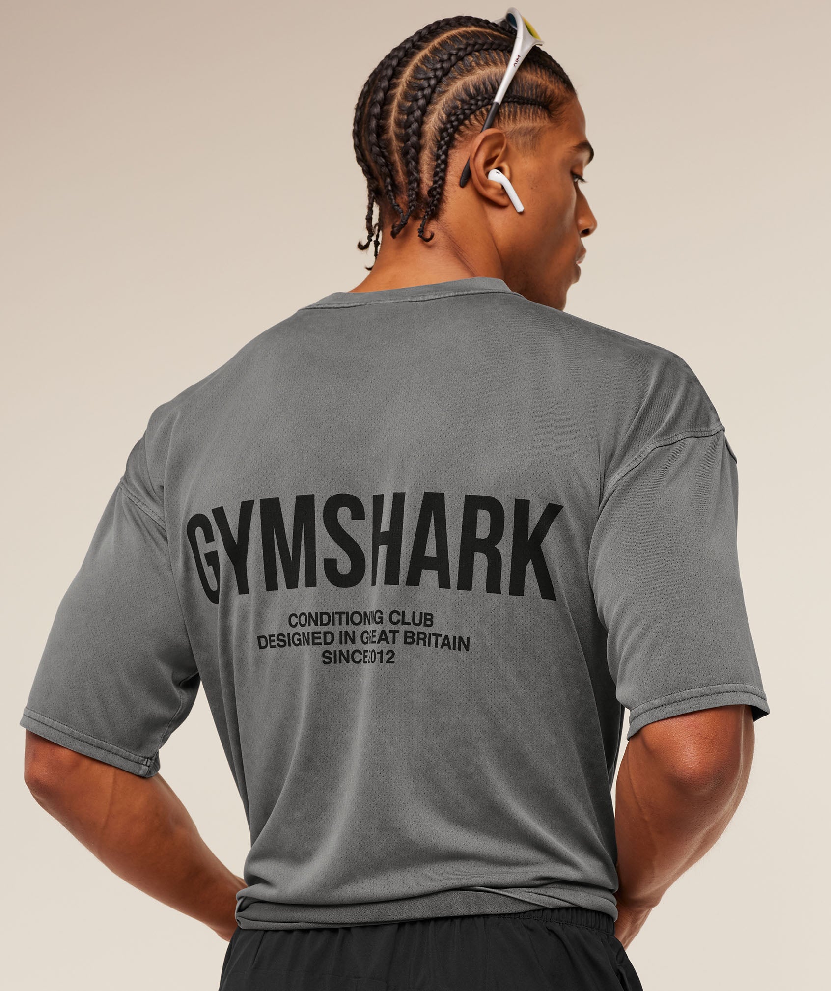 Gymshark Conditioning Club Washed T-Shirt 'Black Wash'