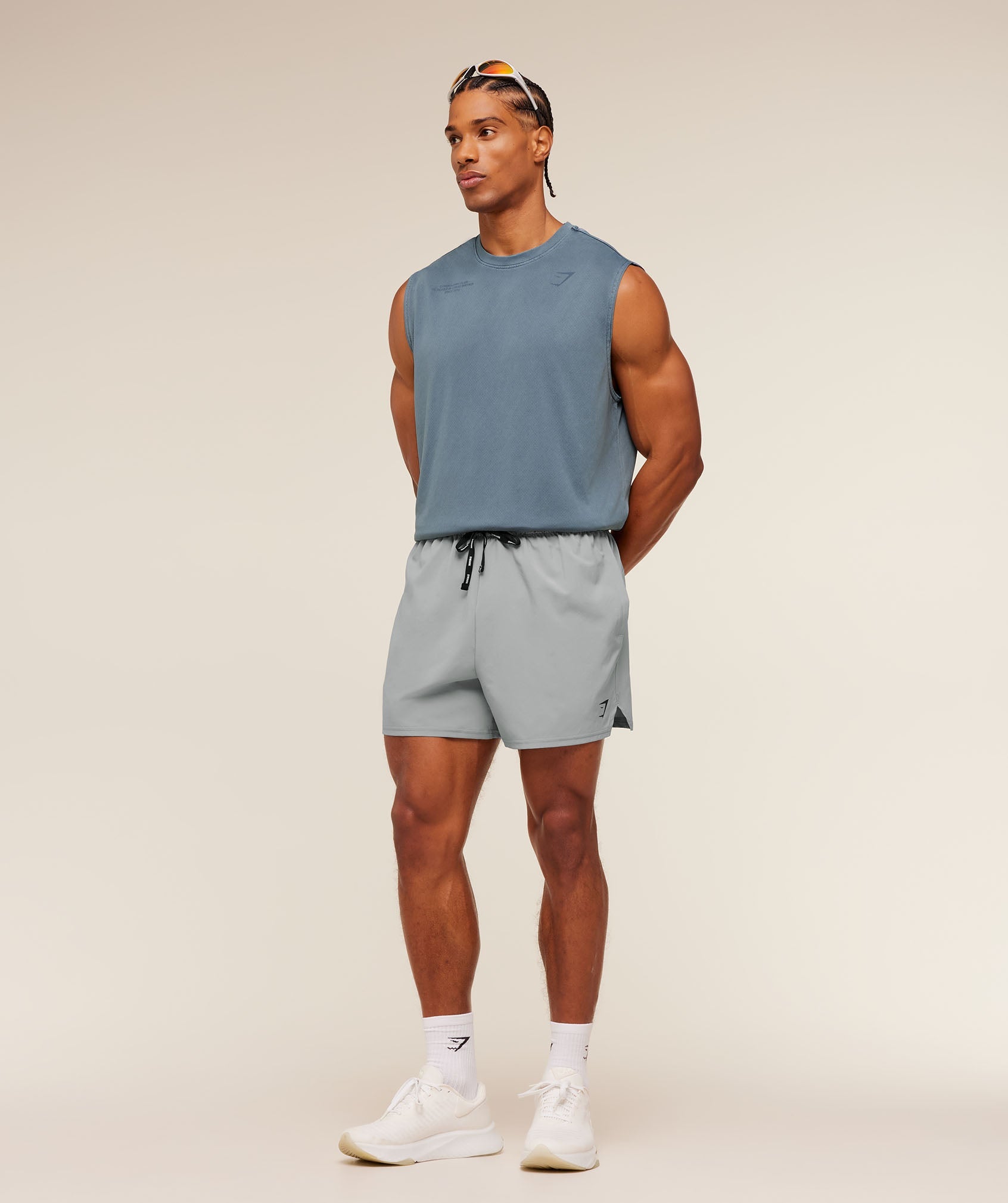 Gymshark Conditioning Club Washed Tank 'Iron Blue Wash'