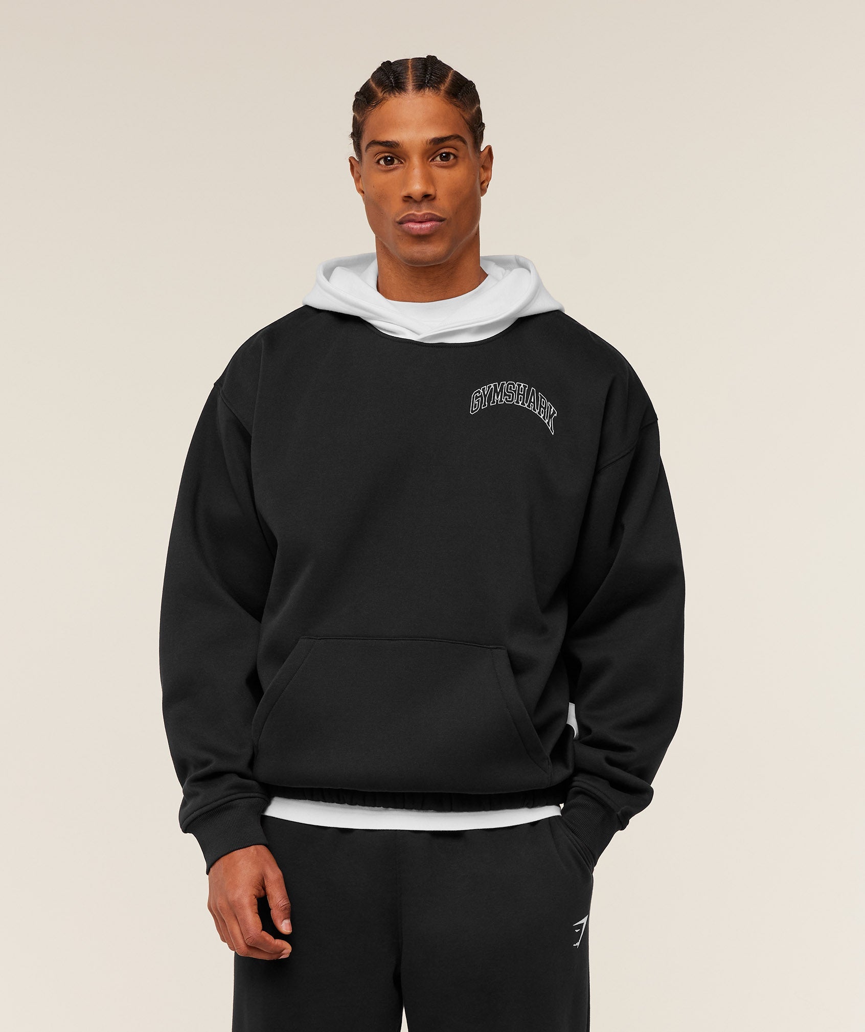 Gymshark Collegiate Tech Hoodie 'GS Black'