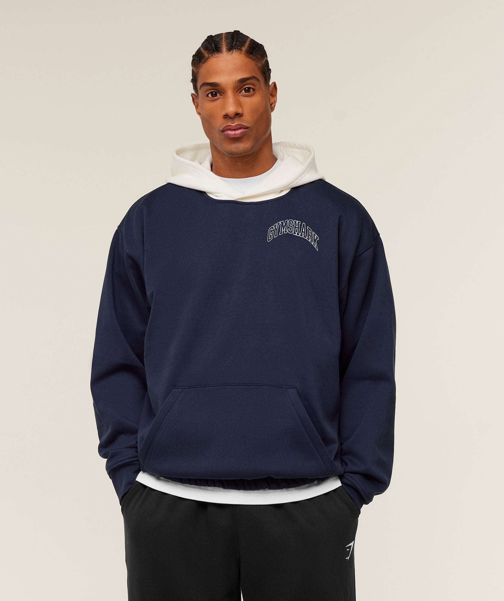 Gymshark Collegiate Tech Hoodie 'Heavy Blue'