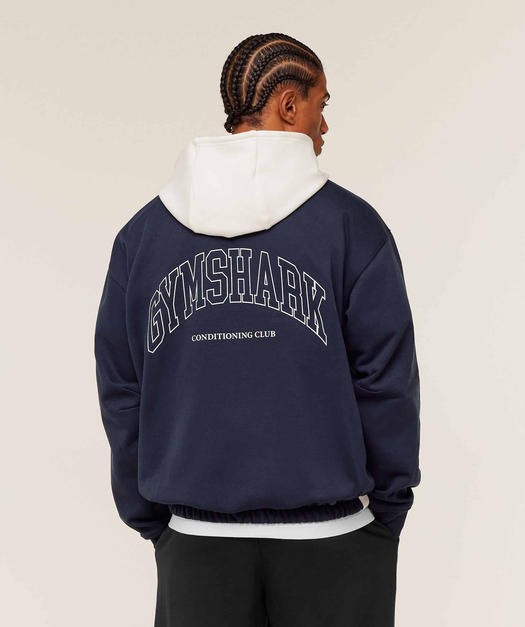 Gymshark Collegiate Tech Hoodie 'Heavy Blue'