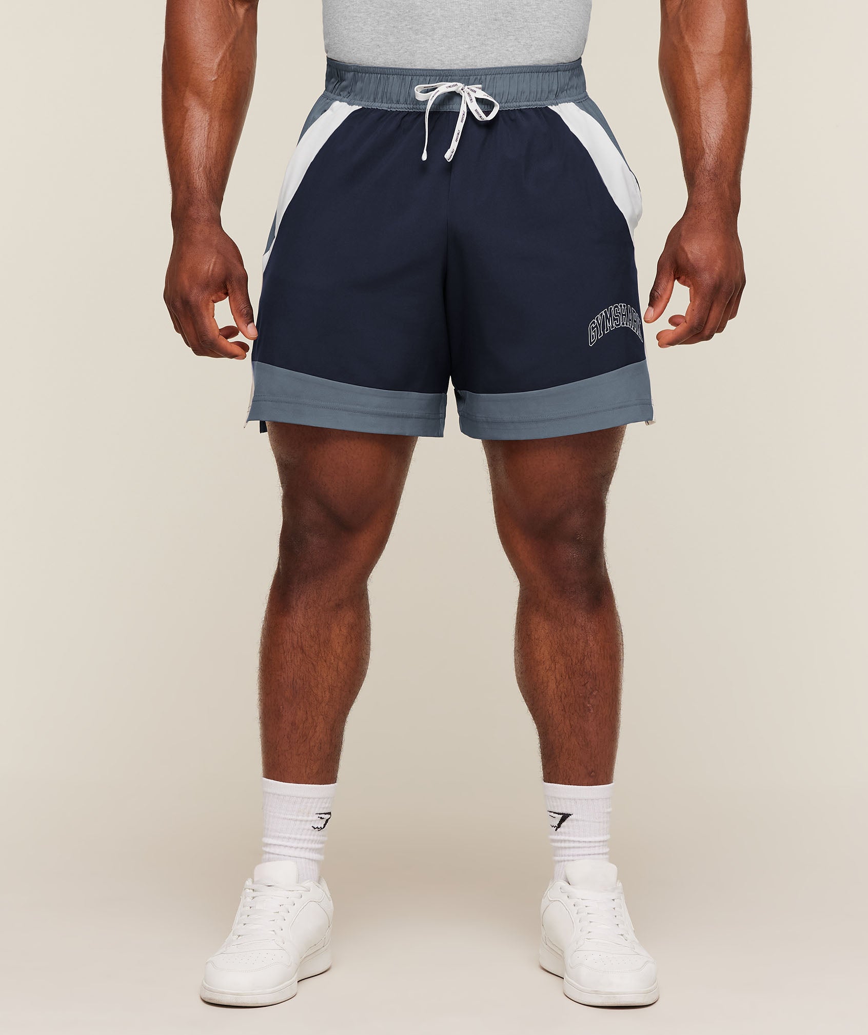 Gymshark Collegiate Tech Shorts 'Iron Blue'