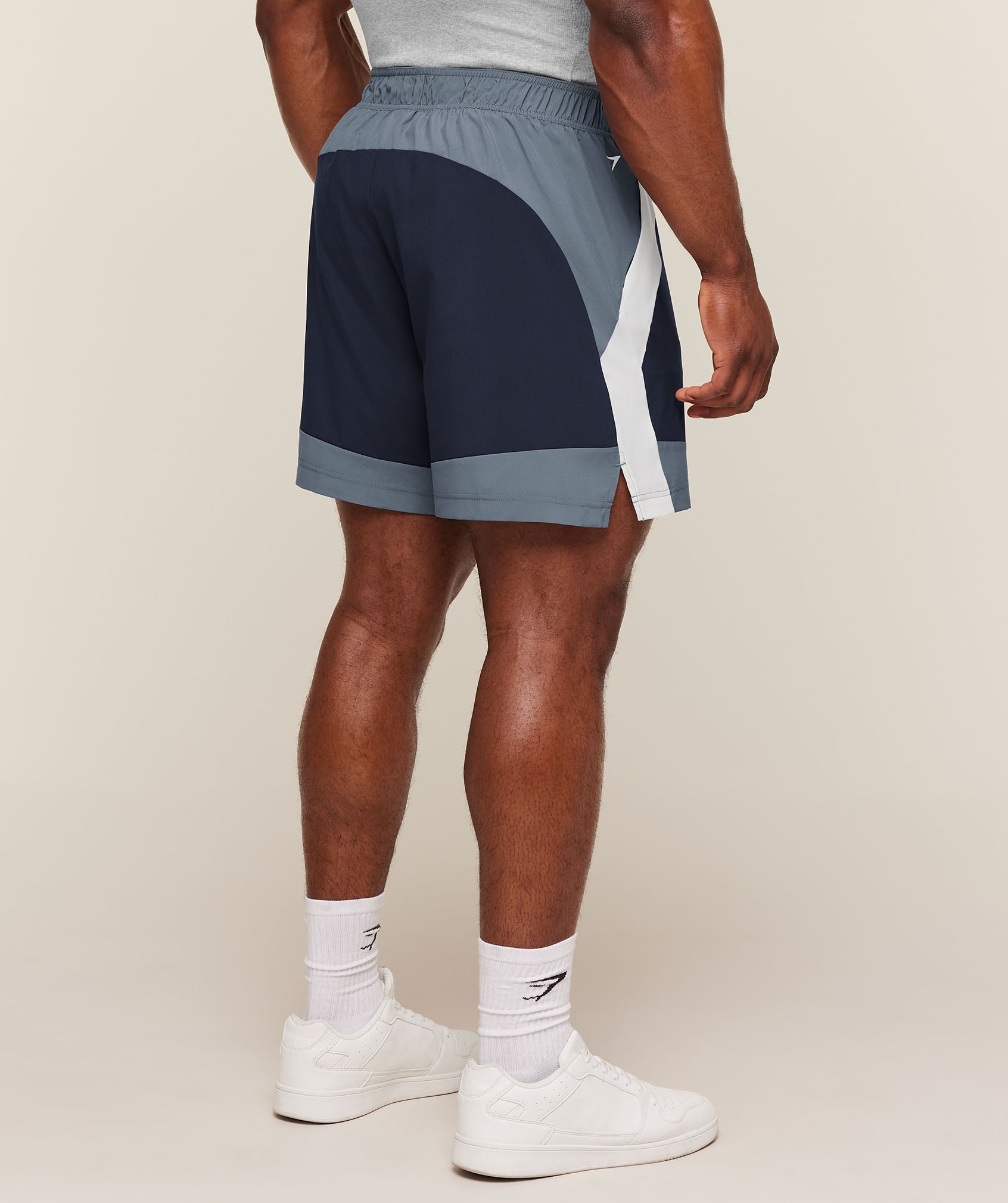Gymshark Collegiate Tech Shorts 'Iron Blue'
