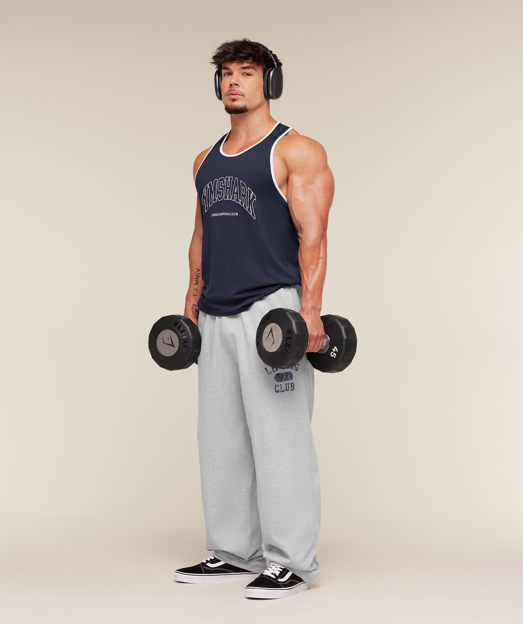 Gymshark Collegiate Tech Tank 'Heavy Blue'