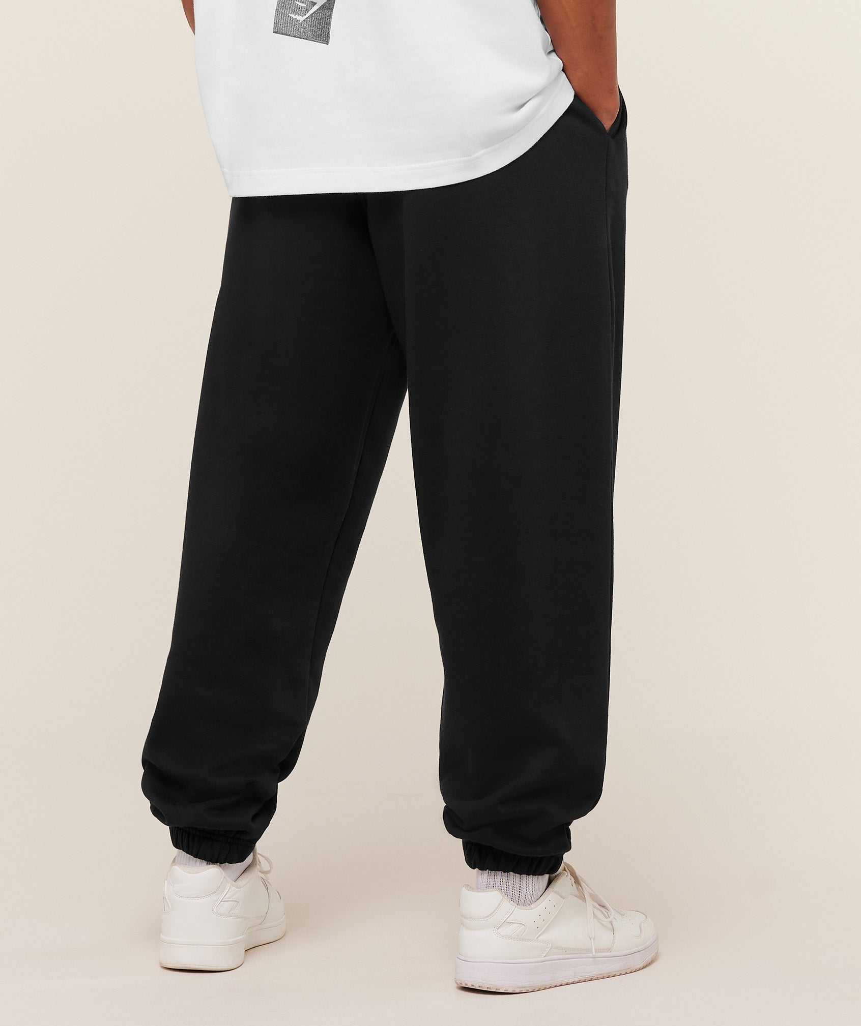 Gymshark Crest Oversized Joggers 'GS Black'