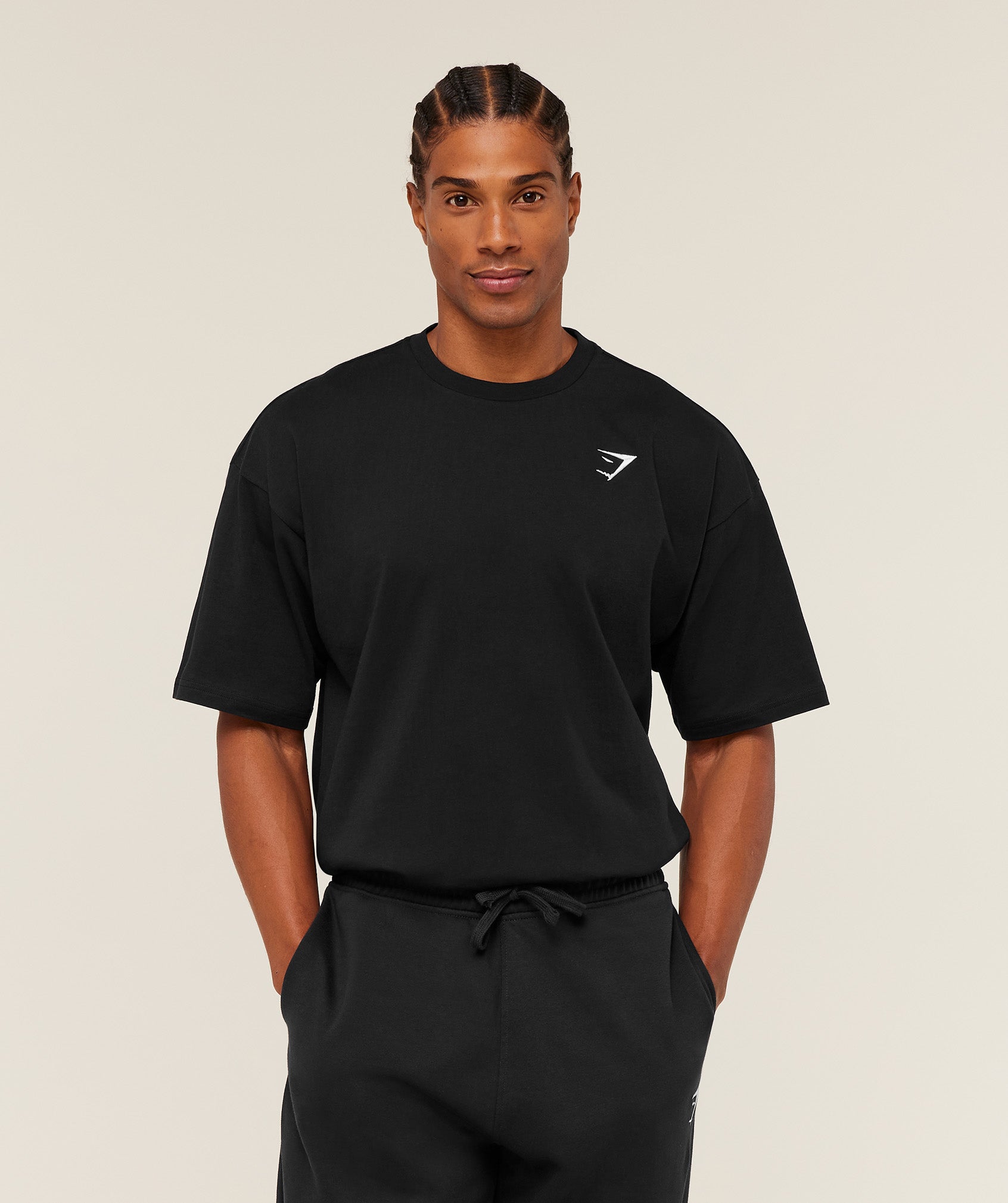 Gymshark Crest Oversized T-Shirt 'GS Black'