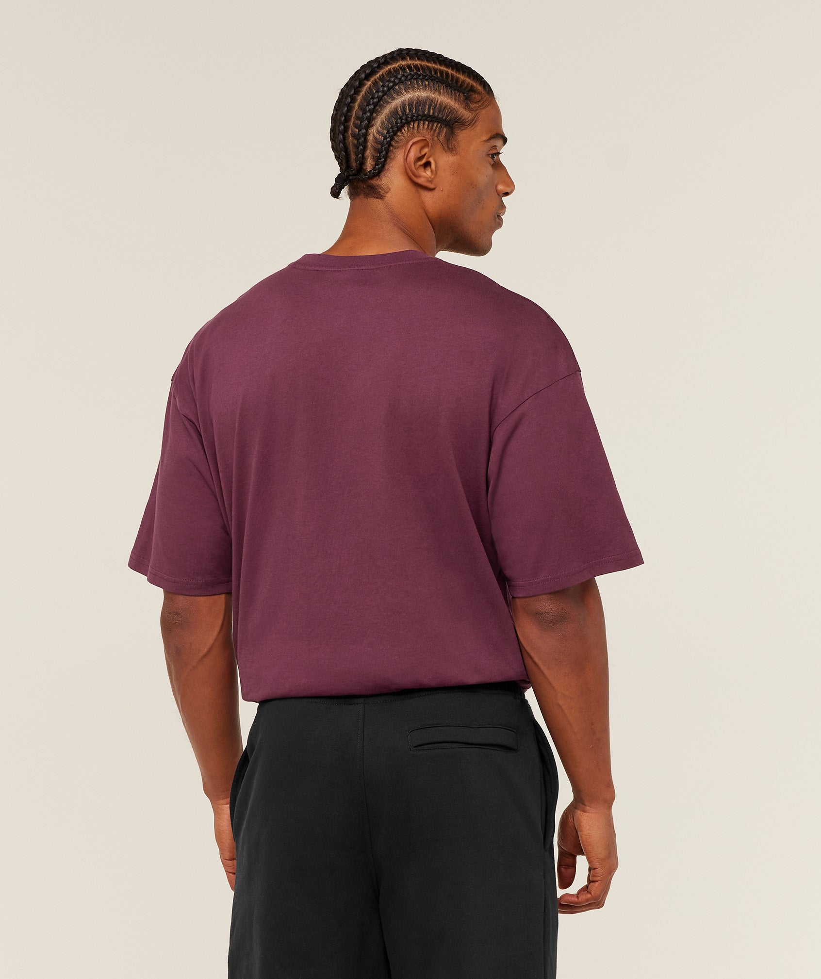 Gymshark Crest Oversized T-Shirt 'GS Impact Burgundy'