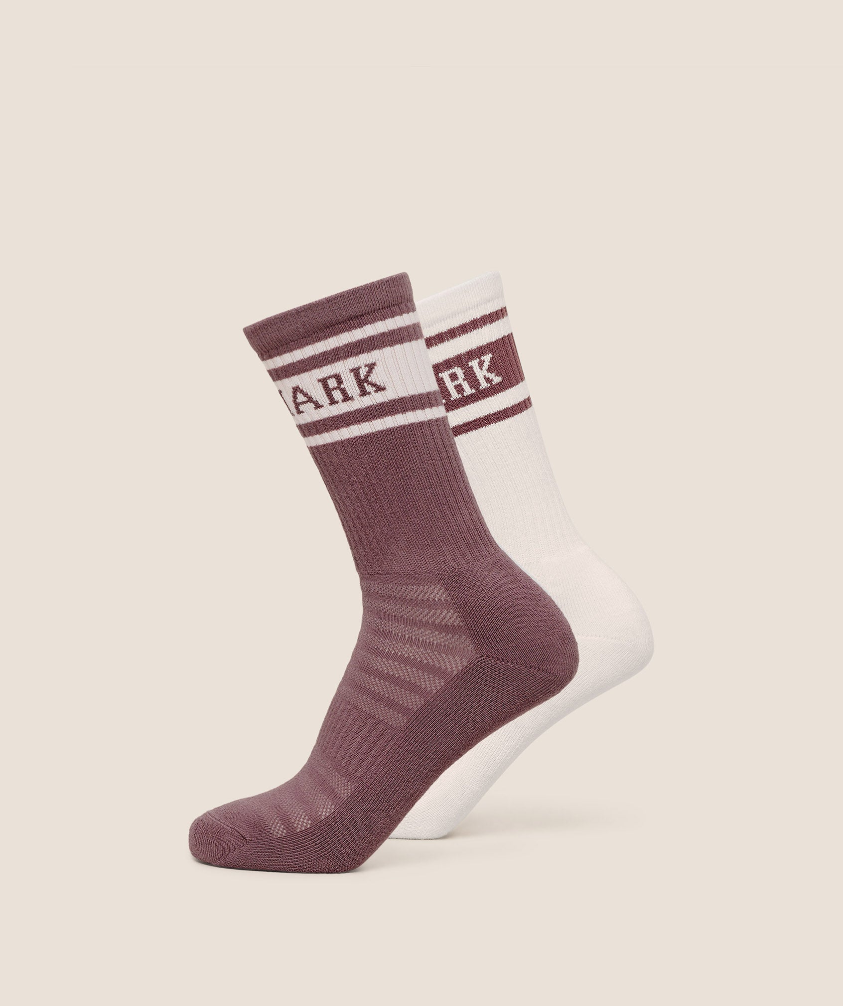 Gymshark Collegiate Crew Sock 2pk 'Calm Pink'