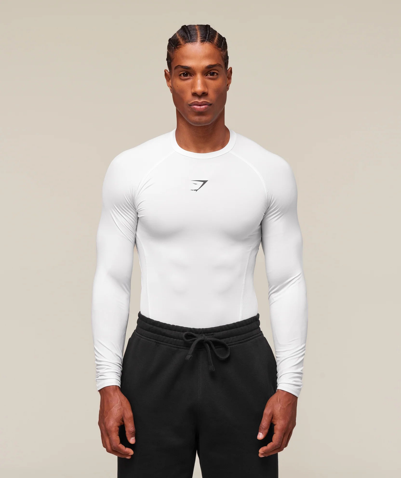 Gymshark Element Baselayer Long Sleeve T-Shirt 'White'