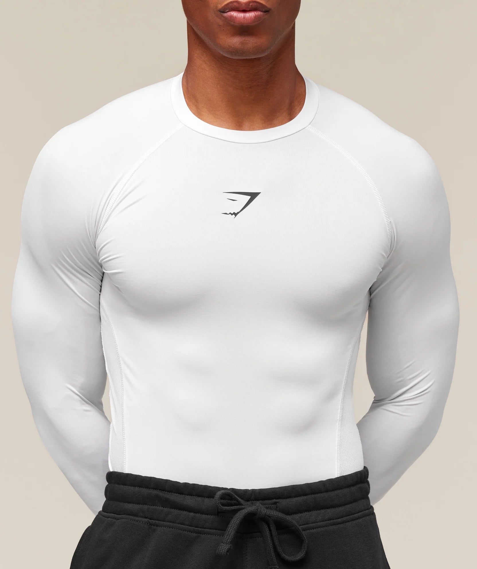 Gymshark Element Baselayer Long Sleeve T-Shirt 'White'