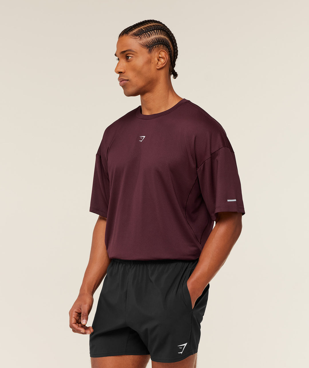 Gymshark Find Your Speed T-Shirt 'Rich Maroon' (Copy)