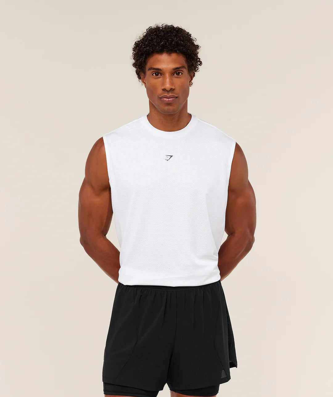 Gymshark Find Your Speed Tank 'White'