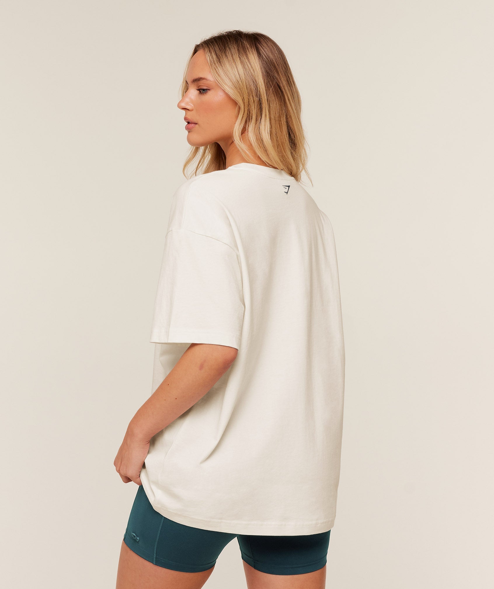 Gymshark Collegiate Graphic T-Shirt 'GS Soft White'