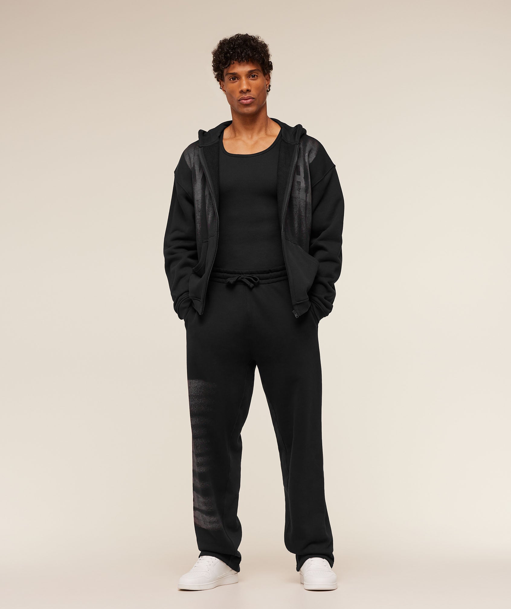 Gymshark Fade Graphic Straight Leg Pants 'GS Black'