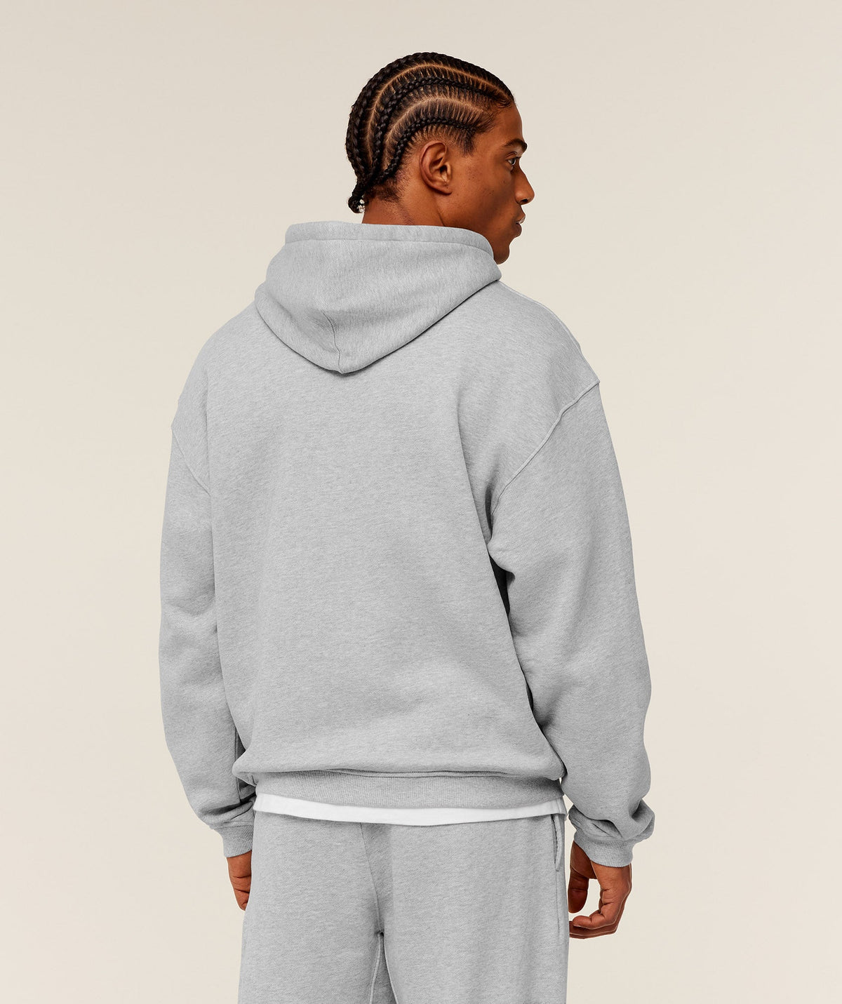 Gymshark Fade Graphic Zip Through Hoodie 'Light Grey Core Marl'