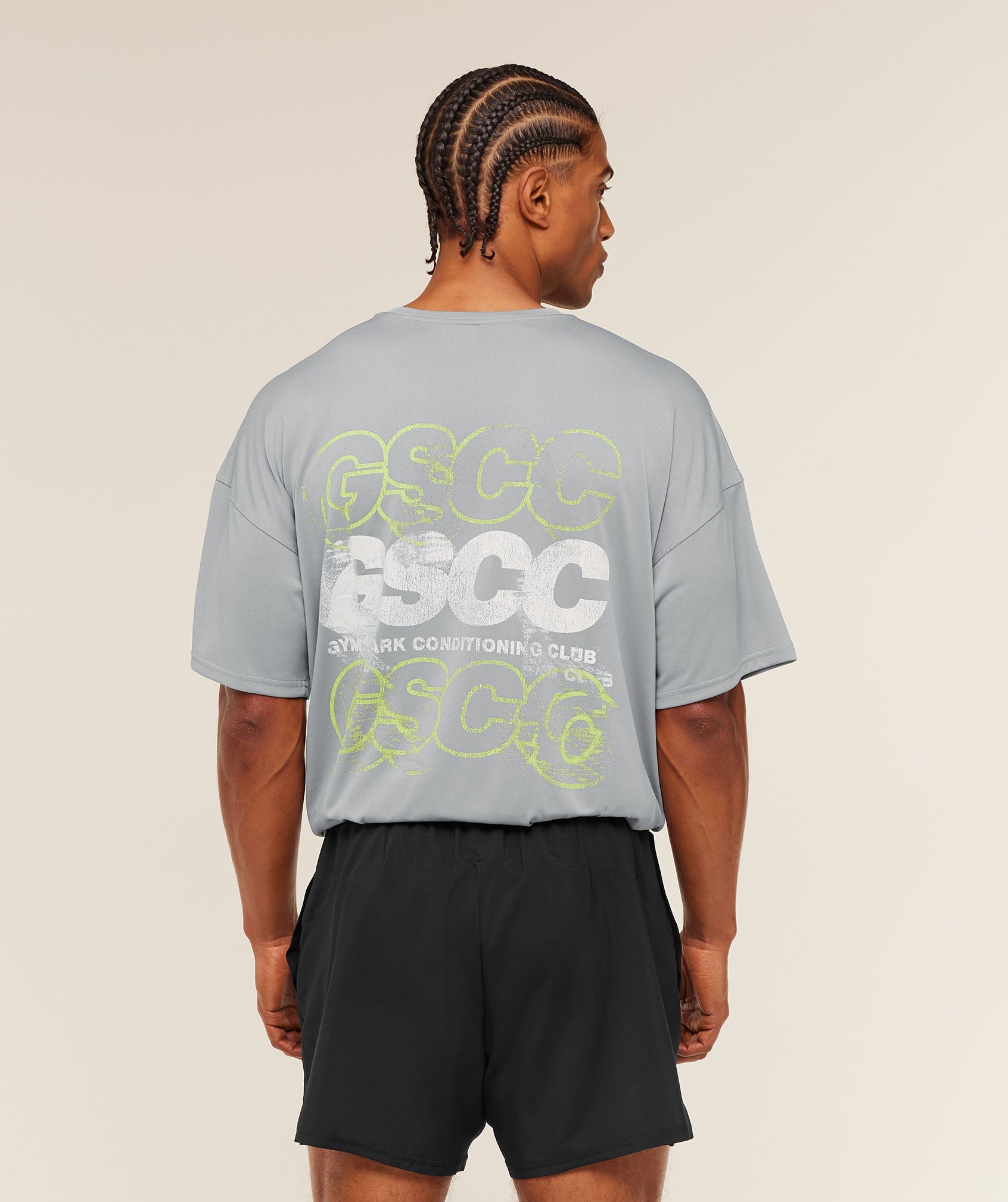 Gymshark GSCC Graphic T-Shirt 'Denim Grey'