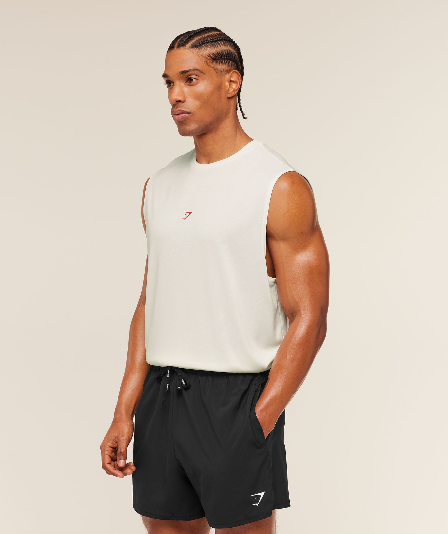 Gymshark GSCC Graphic Tank 'Soft White'