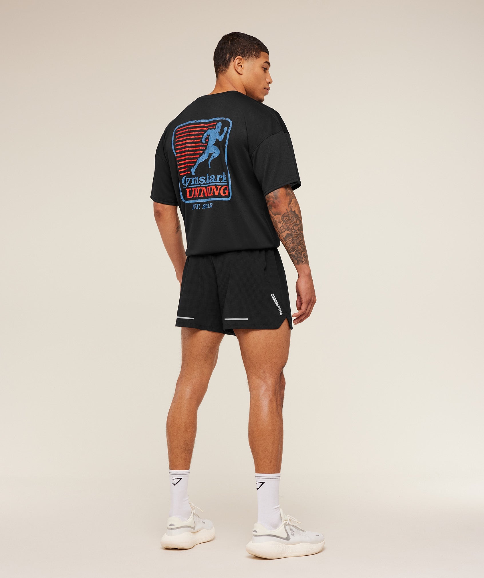 Gymshark Run Club Graphic T-Shirt 'GS Black'