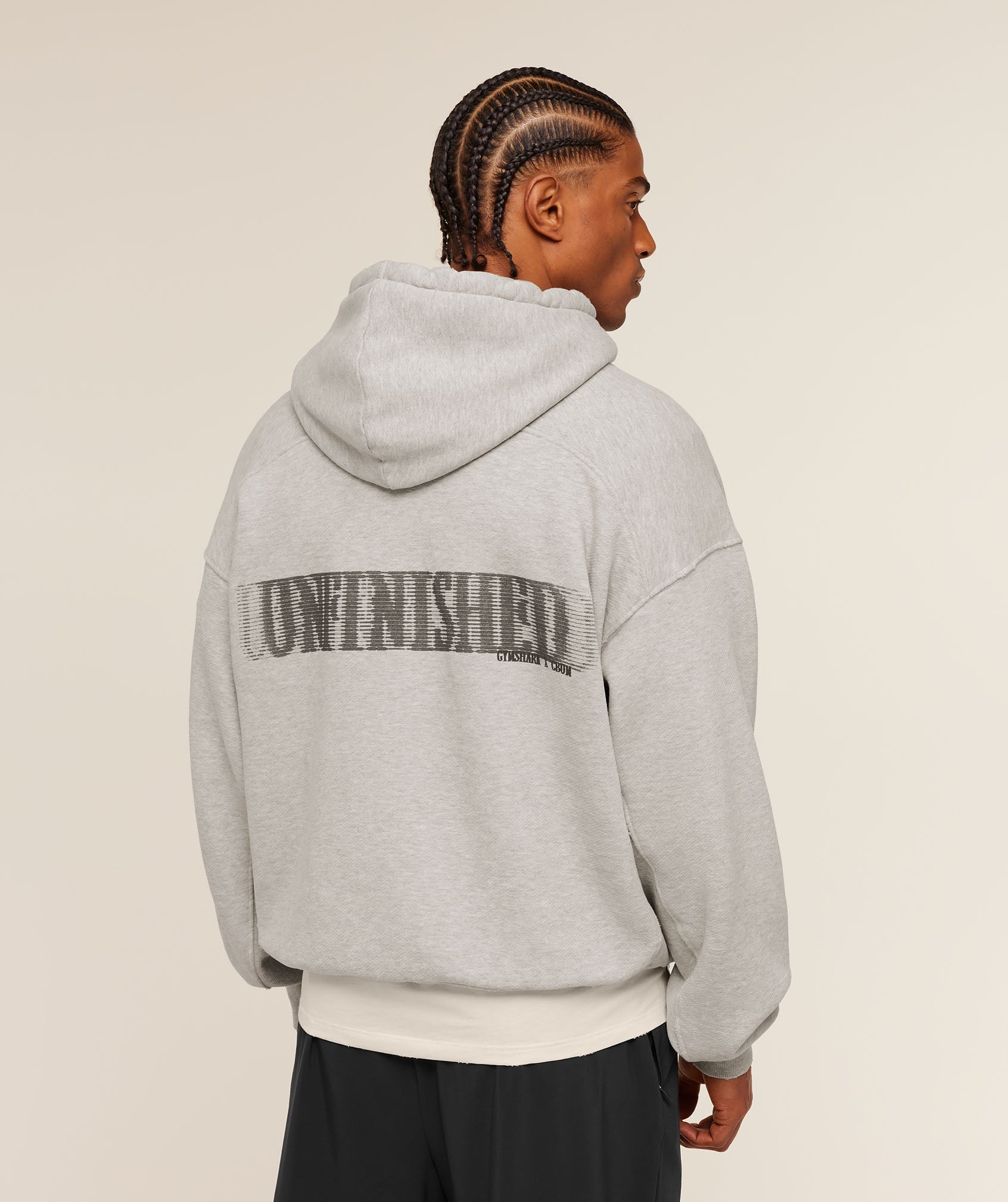 Gymshark x CBUM Washed Hoodie 'Bros Stone Grey Marl'