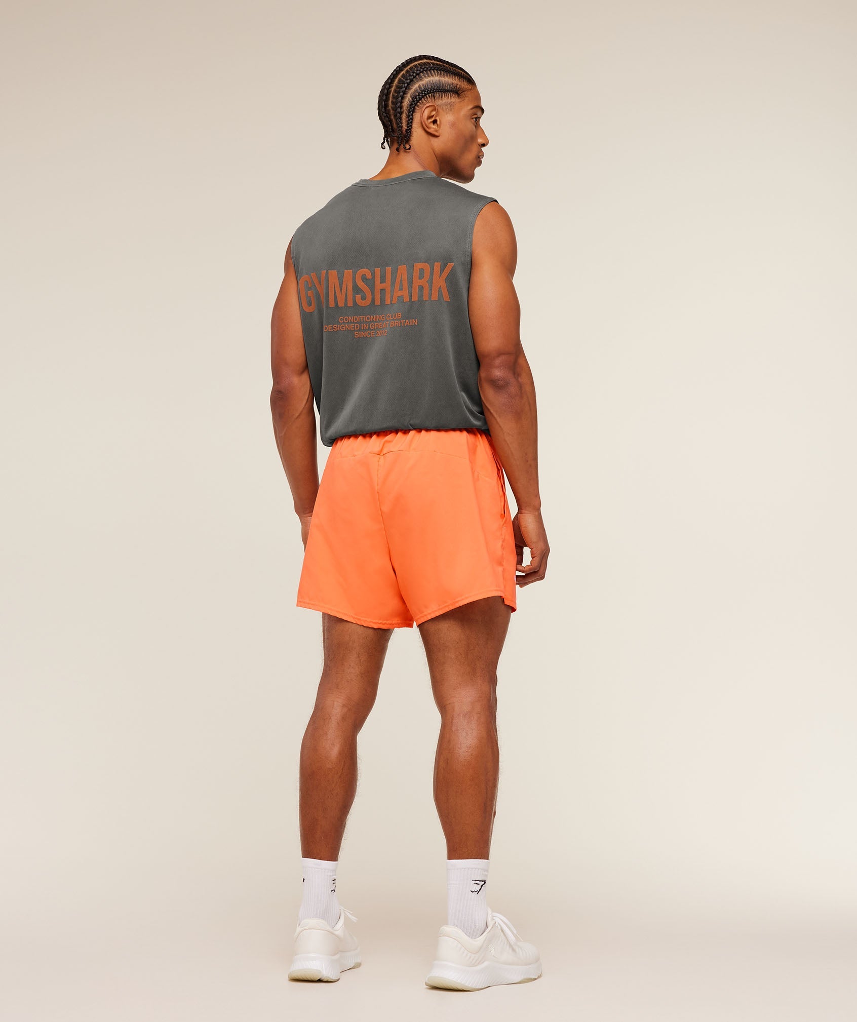Gymshark Train 5" Shorts 'Dayglow Peach'