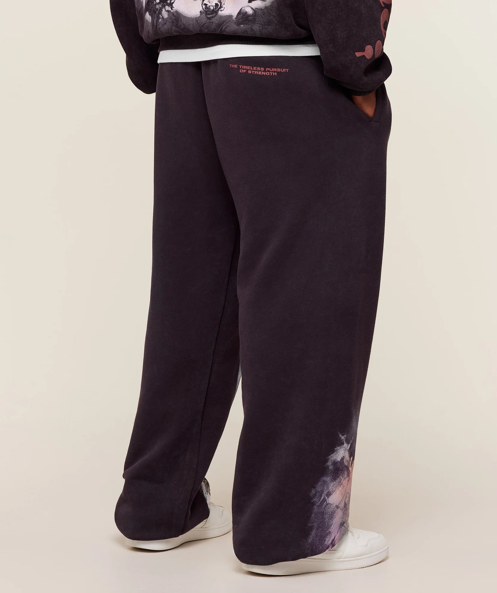 Gymshark Power x Frazetta Graphic Joggers 'Asphalt Grey/Plum Brown'